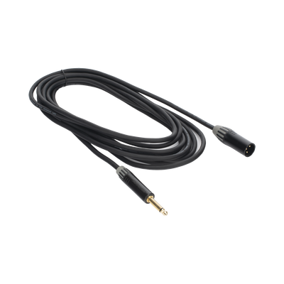 Cable de Audio | XLR 3 Polos Macho a Plug 1/4 in mono | Conector Seetronic Serie M SCMF3 - MP2X | Longitud 5m