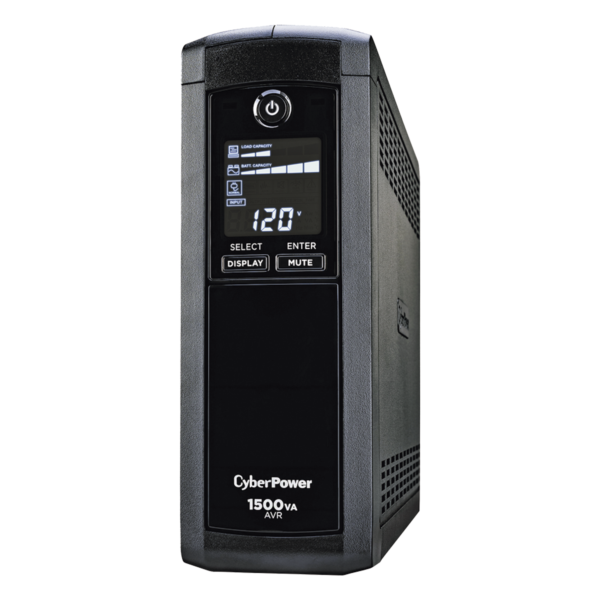 UPS Línea Interactiva / 1500 VA / 900 W / 12 Tomas NEMA 5-15R / 6 con Respaldo / Pantalla LCD / AVR / Supresión 1500 J
