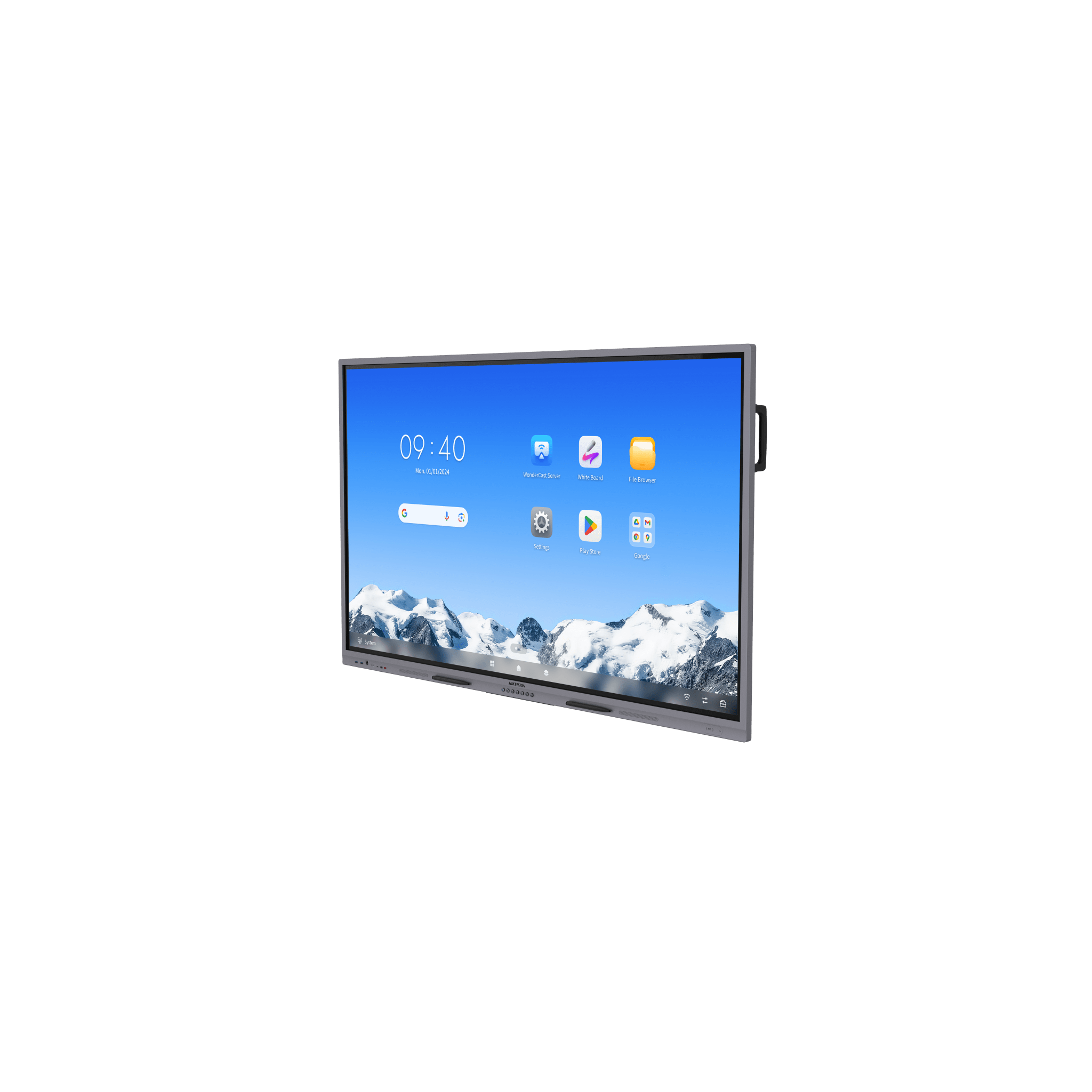 Pantalla Interactiva Touch de 65" Android 14 / Asistentes IA / Google Suite Preinstalado con Certificación EDLA / Resolución 4K / Bocinas Integradas / Entradas HDMI y VGA / Incluye 2 Lápices para Escribir