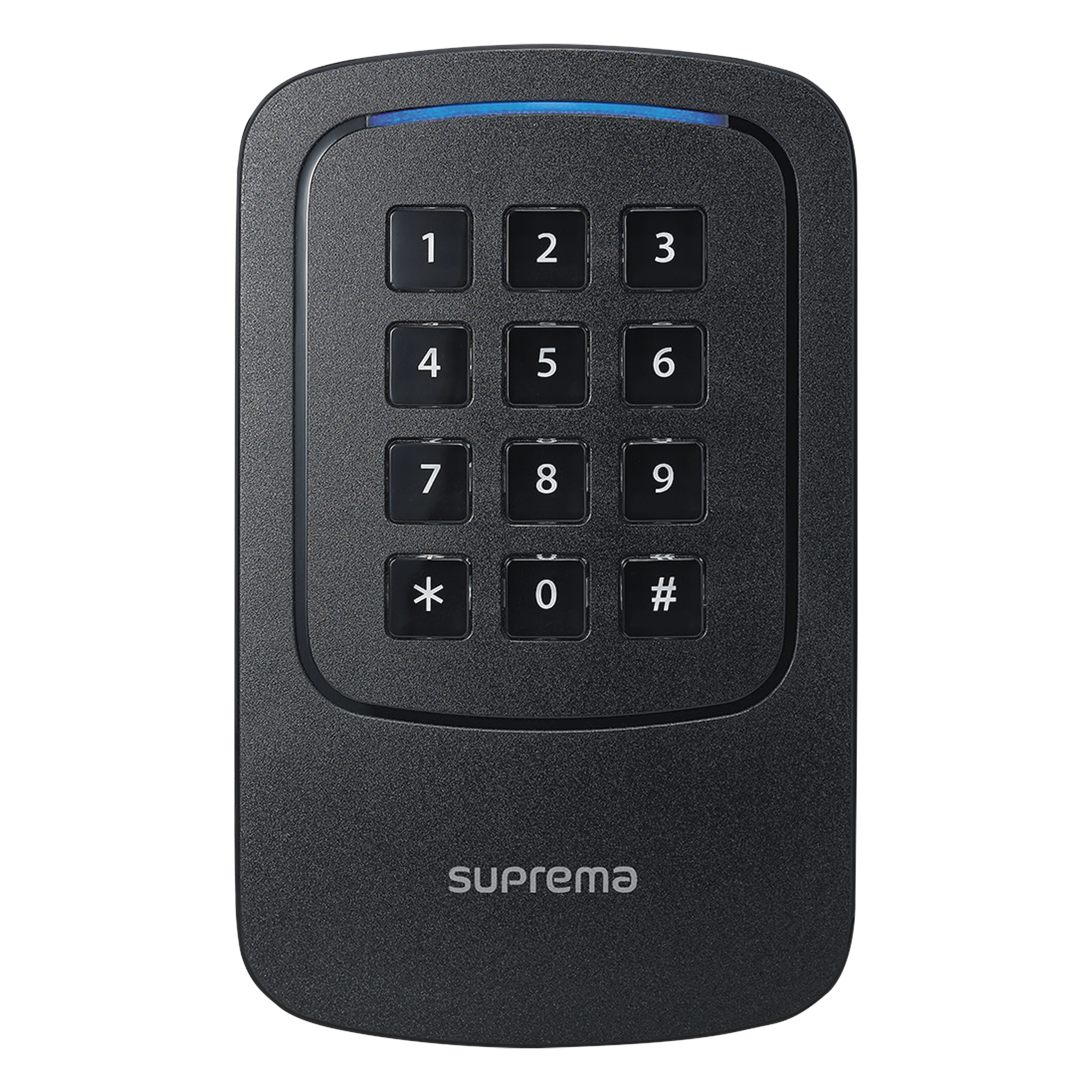 Lector Esclavo de Tarjetas con Teclado / Multitecnología RFID 125kHz-13.56MHz / NFC / Bluetooth / IP65-IP67 / IK08 / 3.1x5.1x1.0 in — SUPREMA · SKU XPD2GKDB