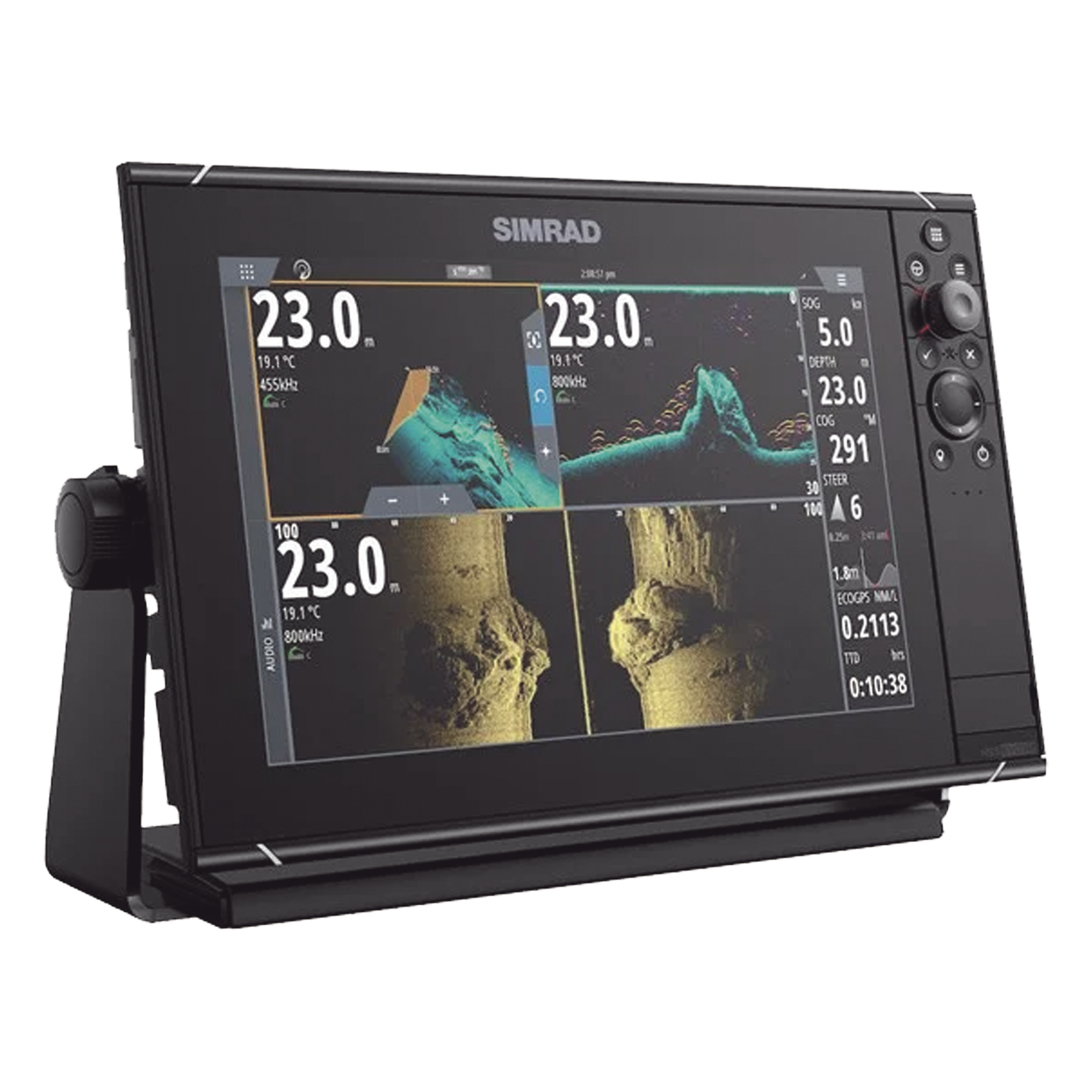 Pantalla Náutica / 12 Pulgadas SolarMAX IPS / Procesador iMX 8 / Ecosonda CHIRP 1 kW / Wi-Fi iOS y Android / Cartografía C-MAP Preinstalada