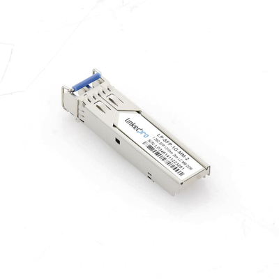 Transceptor Óptico SFP (Mini-Gbic) / Multimodo 1310 nm / 1.25 Gbps / 1000BASE-SX / Conectores LC/UPC Dúplex / DDM / Hasta 2 km 