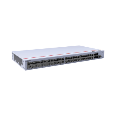 Switch de Distribución/Core Gigabit Administrable  Capa 3 / 48 puertos 10/100/1000 Mbps  / 4 Puertos 1GE SFP Uplink / ERPS / Rutas Estáticas / iStack / Administración Nube Gratis