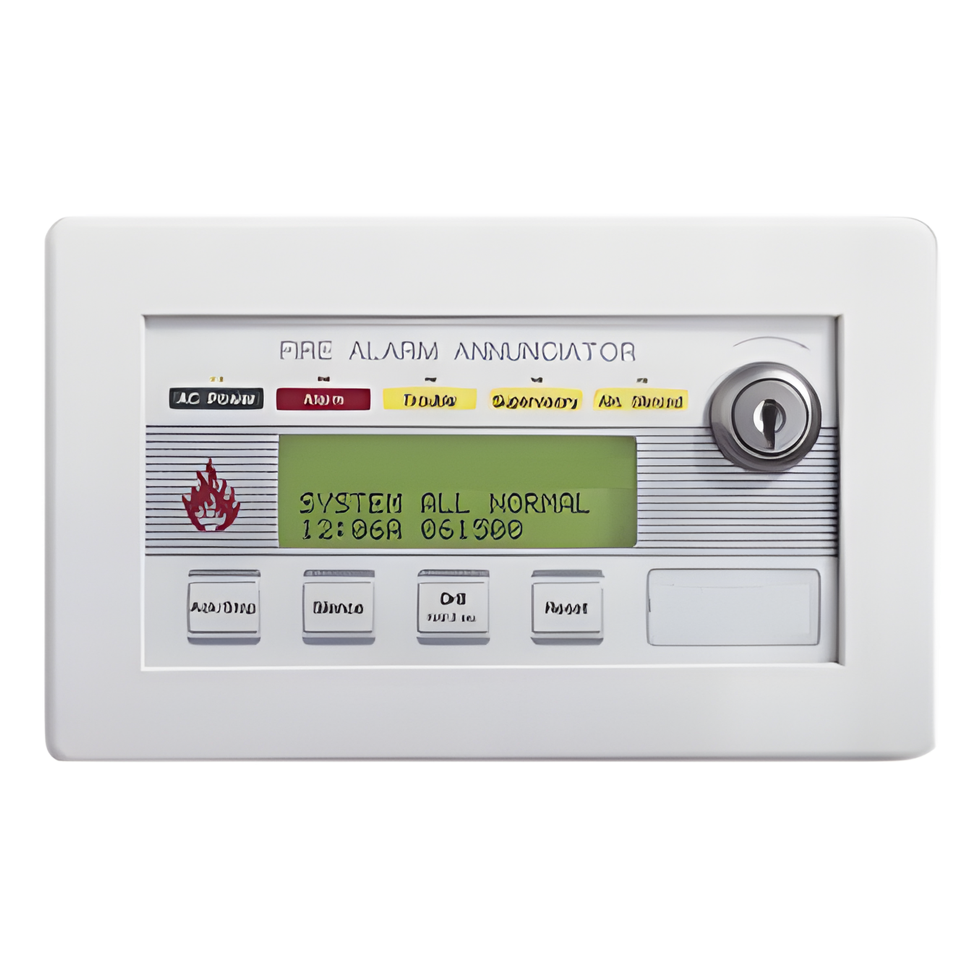 Anunciador Remoto de Incendio / LCD Retroiluminado 80 Caracteres / Puerto EIA-485 / Hasta 32 Unidades por Panel / Alimentación 24 VCC — NOTIFIER · SKU FDU-80