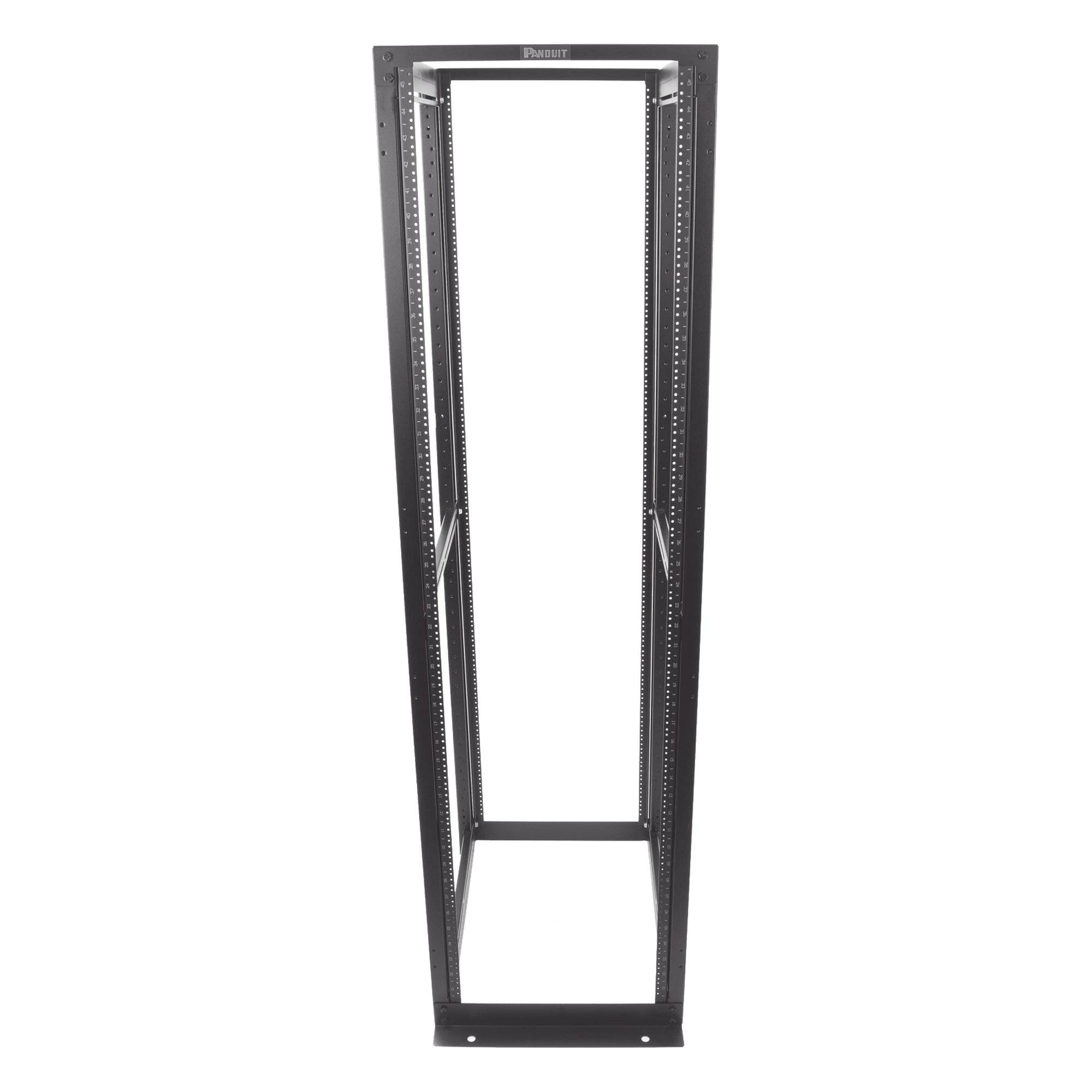 Rack de Cuatro Postes / 45 Unidades de Rack / 19" EIA / Carga 2500 lbs (1134 kg) / Profundidad 762 mm (30 in) / Rieles Numerados Roscados #12-24