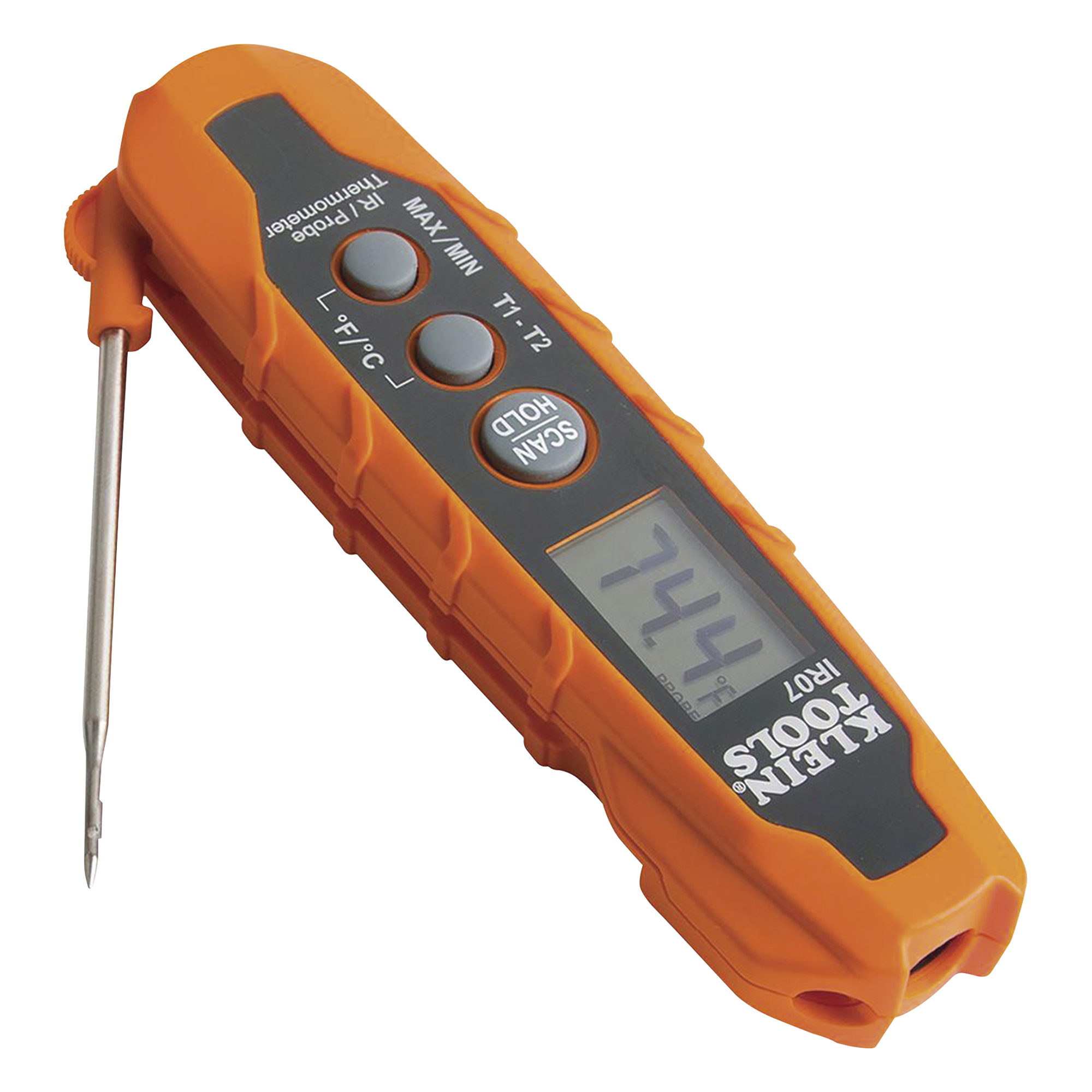 Termómetro Dual IR/Sonda / -40 a 300 °C (-40 a 572 °F) / Relación D:S 8:1 / IP54 / Retroiluminado — KLEIN TOOLS · SKU IR-07
