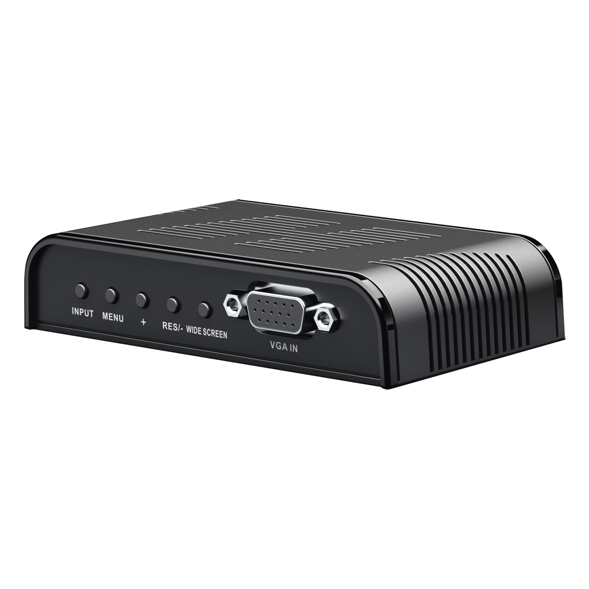 Convertidor de Video / S-Video, BNC y VGA a VGA / Resolución 1920x1200 / 6 Modos HD / Ajuste de Imagen / Fuente 5V 1A Incluida — EPCOM TITANIUM · SKU TT7505
