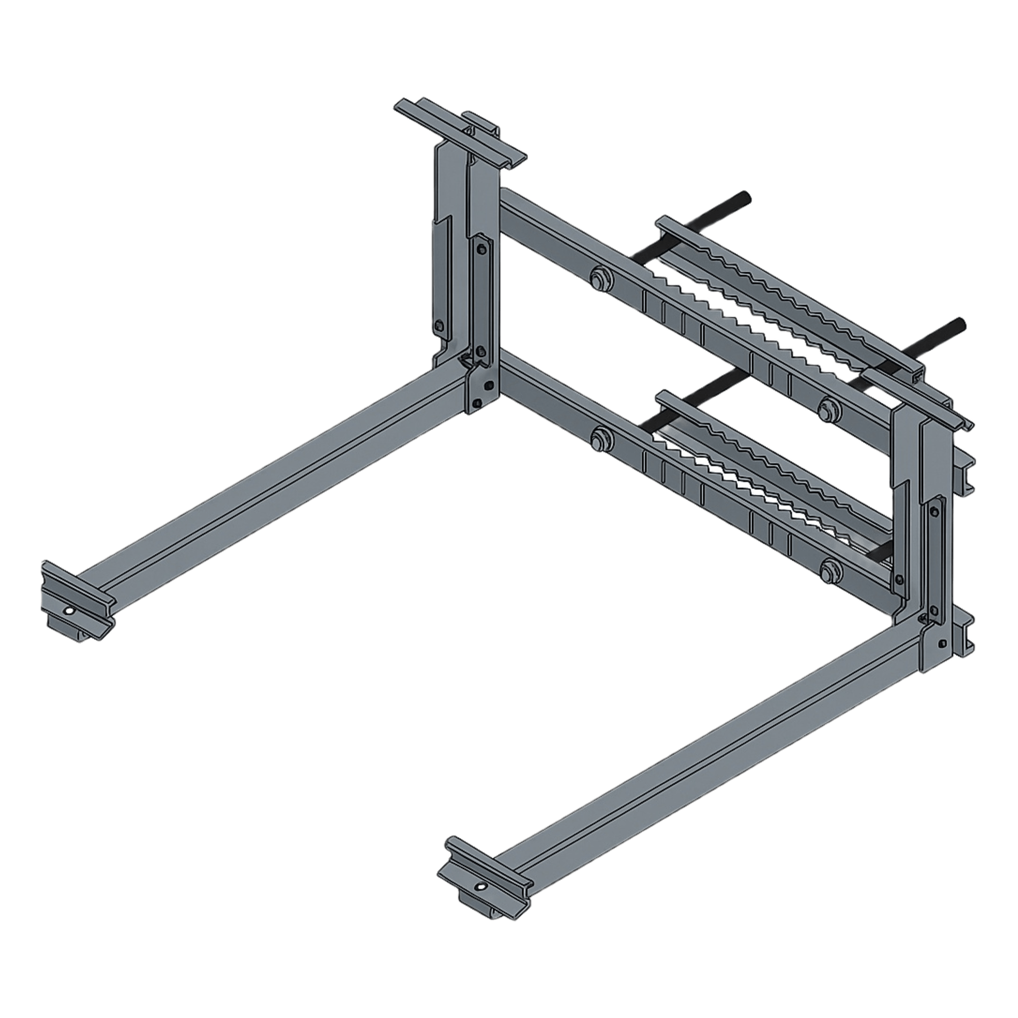 Montaje para Panel Solar / Poste o Torre / Módulos 1300-1500 mm / Soporte con Batería / Acabado Galvanizado / 15 kg — EPCOM INDUSTRIAL · SKU EPI-MB225-V1