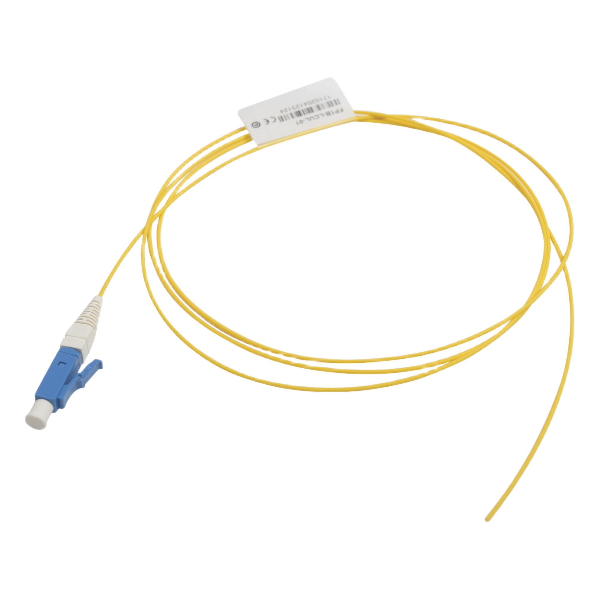 Pigtail de Fibra Óptica / LC/UPC Simplex / Monomodo OS1/OS2 / OFNR / 1 Metro (3.28 Pies) — SIEMON · SKU FP1B-LCUL-01
