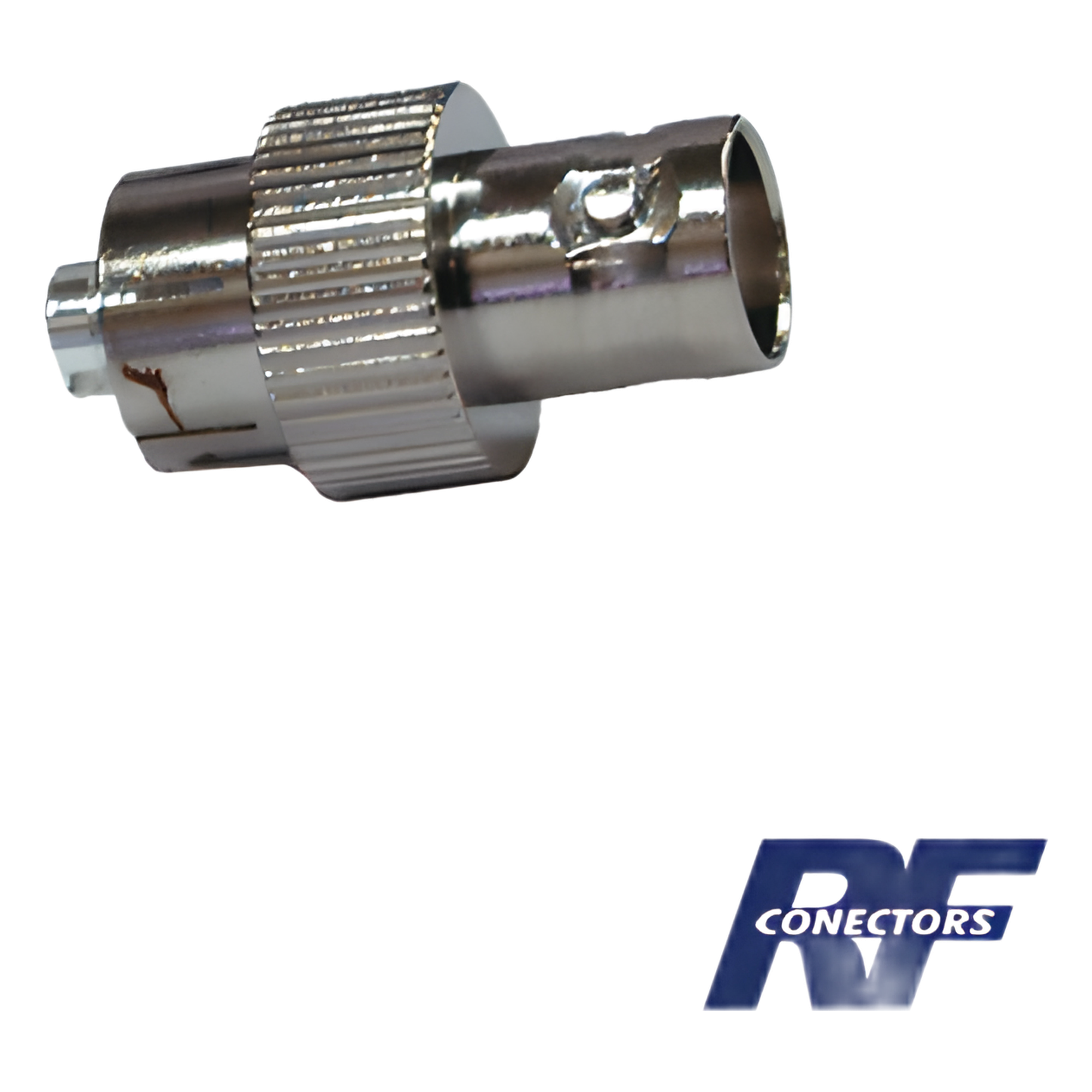 Adaptador de Interconexión / BNC Hembra a Conector-Rosca / Cuerpo Niquelado / Contacto de Plata / Compatible Kenwood e Icom — RF INDUSTRIES,LTD · SKU RFB-1145