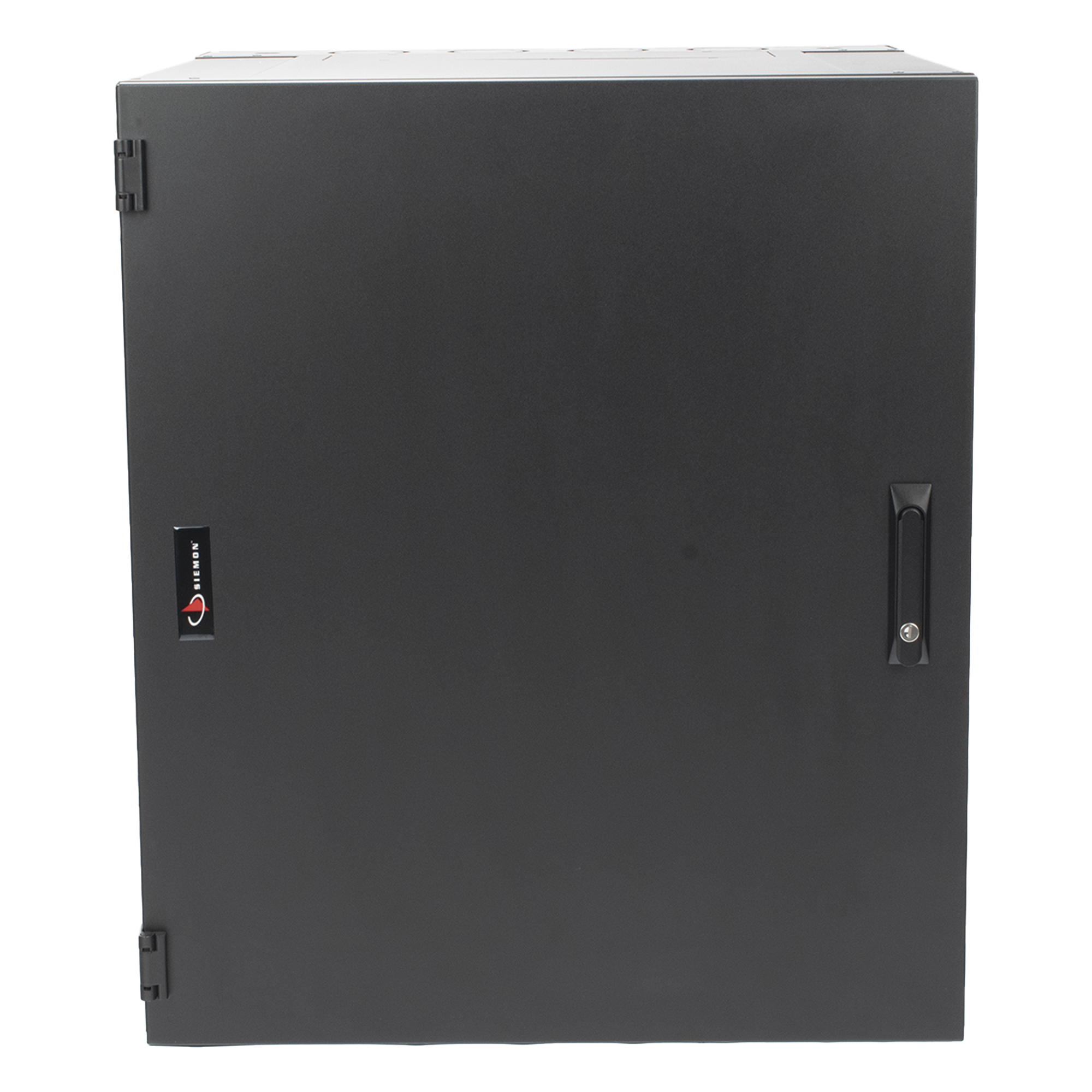 Gabinete de Montaje en Pared / 18U / 737 mm (29 in) Ancho / 762 mm (30 in) Profundidad / Puerta Sólida Frontal / Paneles Laterales Ventilados / IP20 / NEMA Type 1 — SIEMON · SKU WC3-S101-18