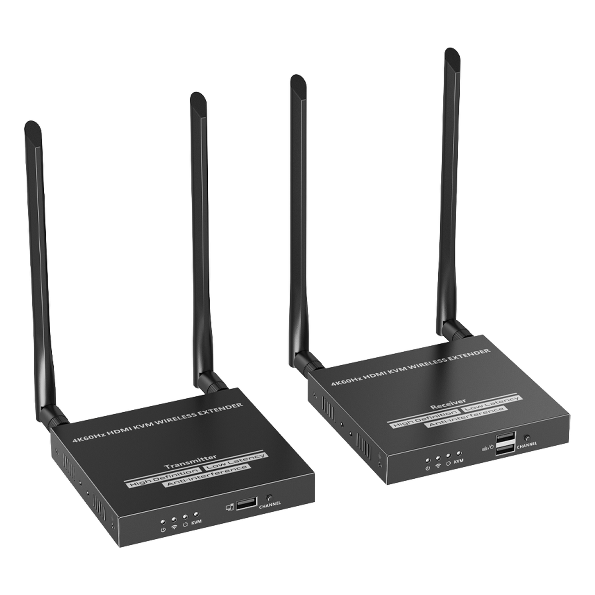 Extensor HDMI Inalámbrico / 4K@60Hz / Transmisión 50 m (164 ft) / Banda 5 GHz / Transferencia IR / Emparejamiento SSID — EPCOM TITANIUM · SKU TT699KVM