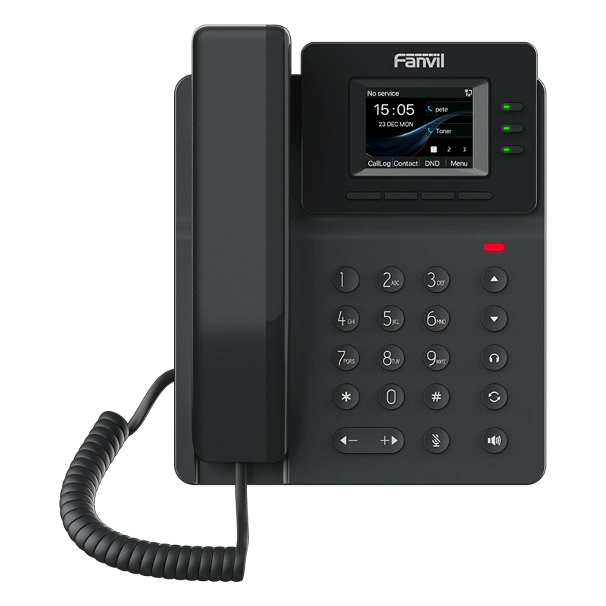 Teléfono IP / Pantalla 2.4" / Wi-Fi 6 / 4 Líneas SIP / Conferencia 6 Vías / Bluetooth 5.4 — FANVIL · SKU V60W