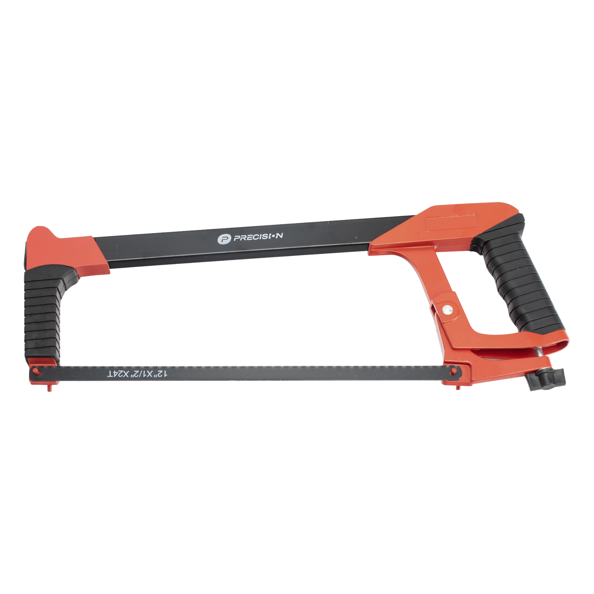 Arco de Segueta / Aluminio Ligero / 12 pulgadas (30.5 cm) / Tensión Ajustable / Mango Ergonómico / Incluye 1 Hoja — PRECISION · SKU PSTH05003