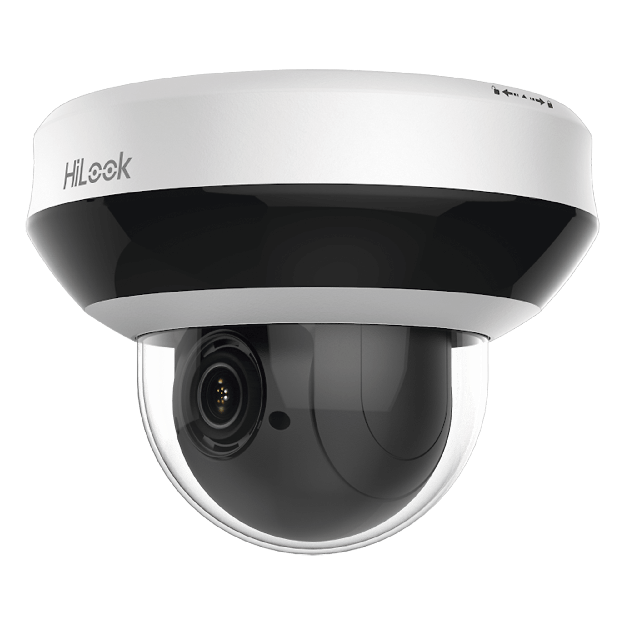 Mini PTZ IP / 2 Megapixel / 4X Zoom Óptico / Audio Bidireccional / IR EXIR 20 m (65.6 ft) / WDR 120 dB / PoE / IK10 / IP66 / Ultra Baja Iluminación — HiLook by HIKVISION · SKU PTZ-N2204I-DE3(G)