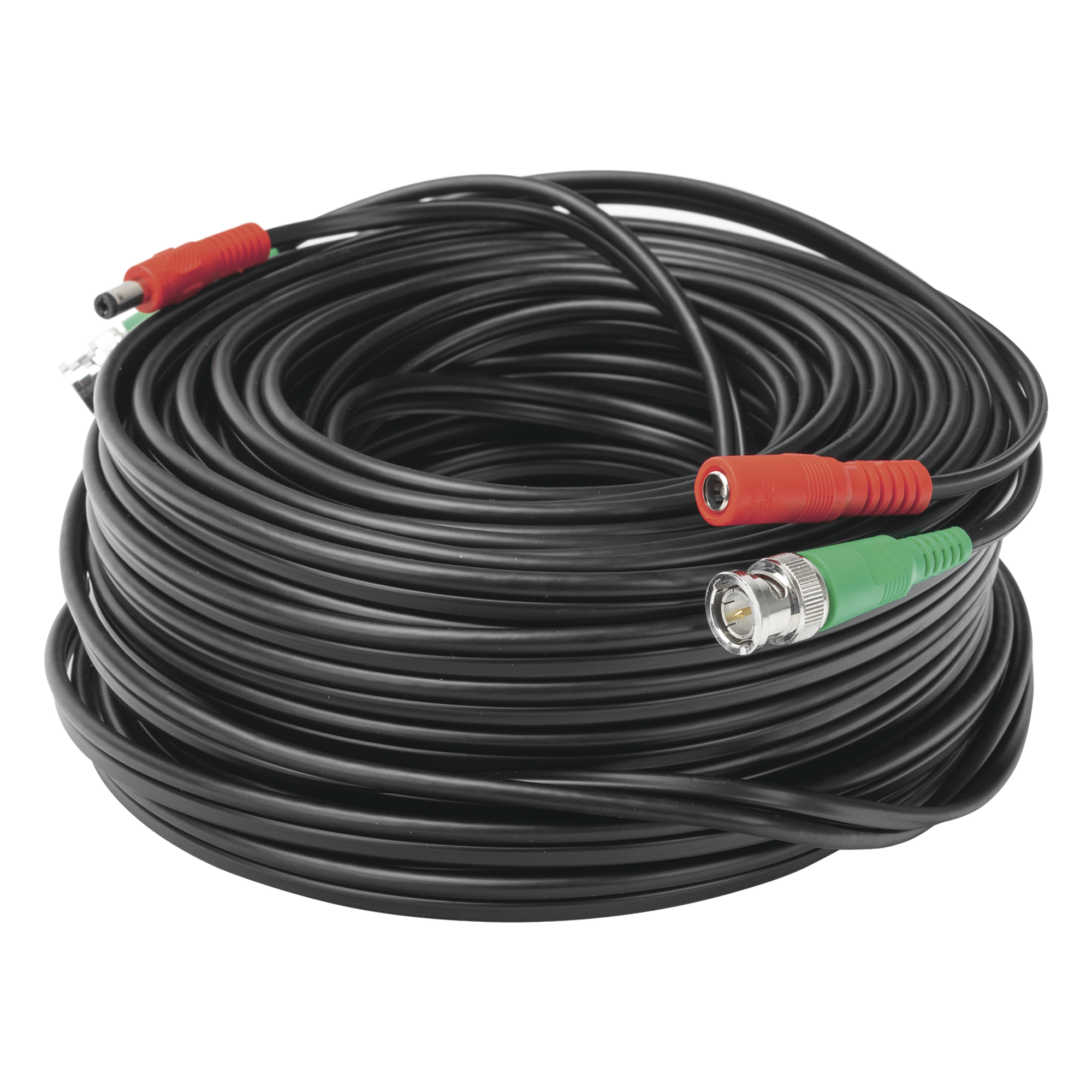 Cable Coaxial BNC RG59 con Alimentación / SIAMES / 30 Metros (98.43 Pies) / 100% Cobre / 4K / Interior y Exterior — EPCOM POWERLINE · SKU DIY-30M-HD