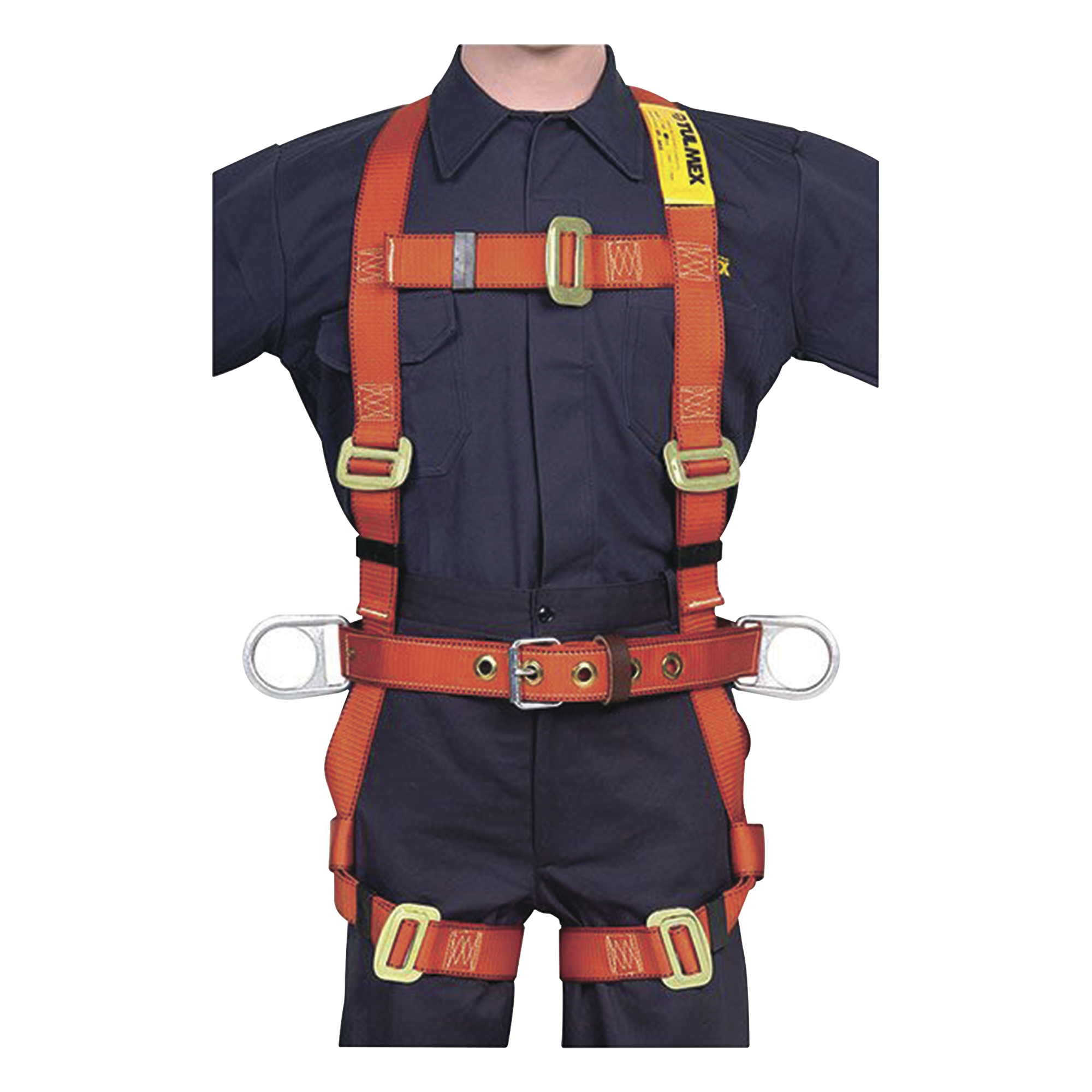 Arnés de Cuerpo Completo / Parada de Caídas y Posicionamiento / Unitalla / 1.5 kg / 3 Anillos D / Normativa ANSI-OSHA-ISO-NMX — TULMEX · SKU 5436