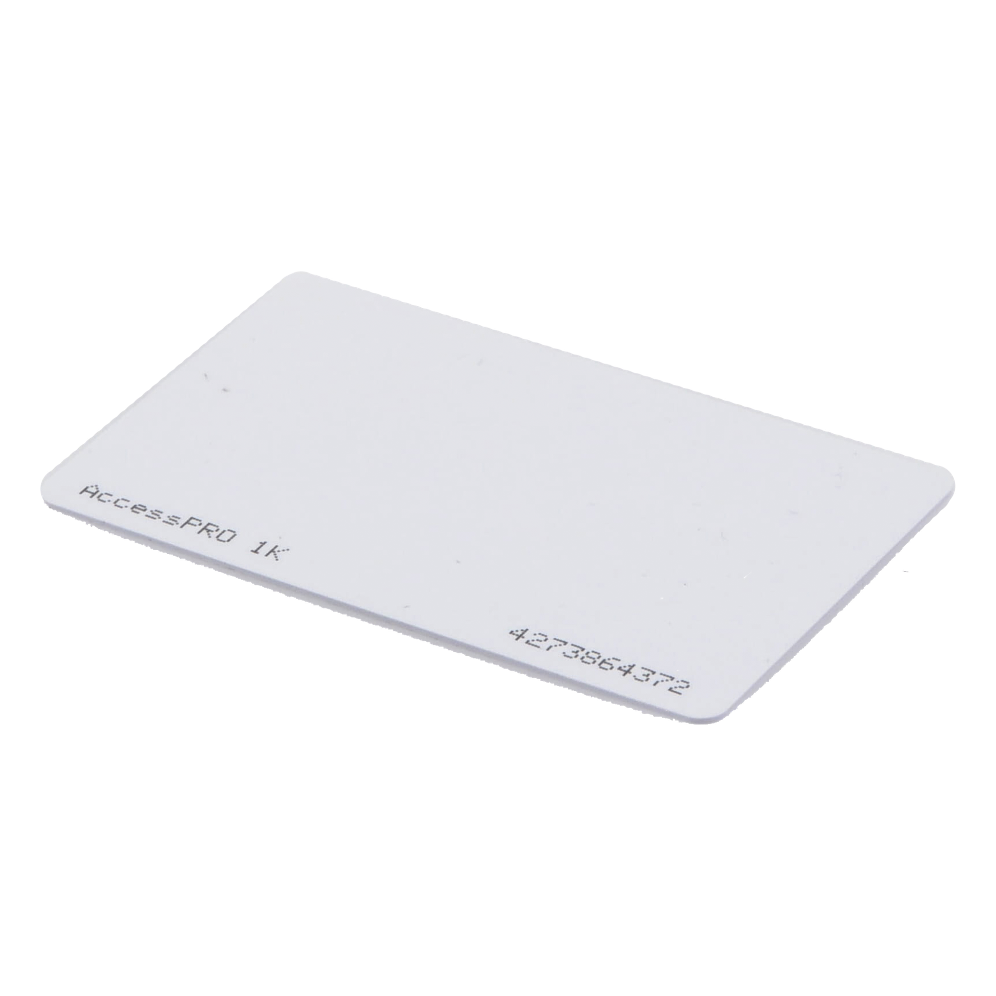 Tarjeta de Proximidad MIFARE Classic / Memoria 1Kb / Frecuencia 13.56 MHz / ISO/IEC 14443 Type A / Doble Cara Imprimible / 34 Bits — ACCESSPRO · SKU ACCESS-CARD-M1K