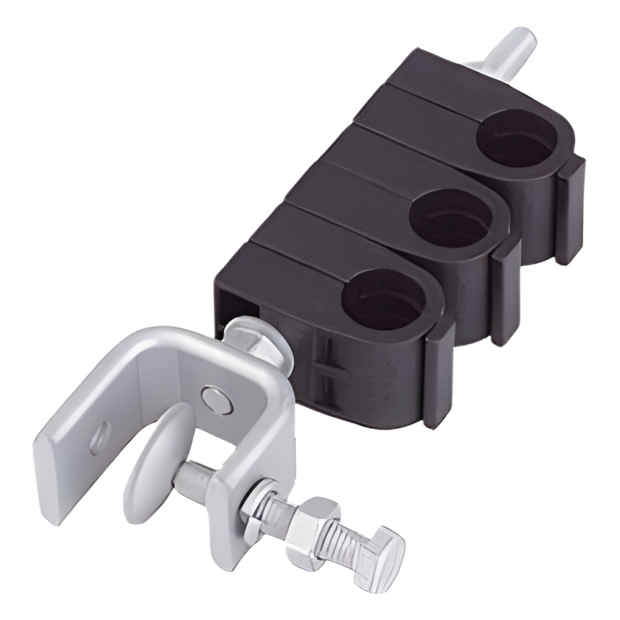 Sujetador de cables / 3x 7/8 pulg / Instalación en ángulo / Acero inoxidable / 152.40 mm (6.00 pulg) altura — ANDREW / COMMSCOPE · SKU SHK-78-3-P