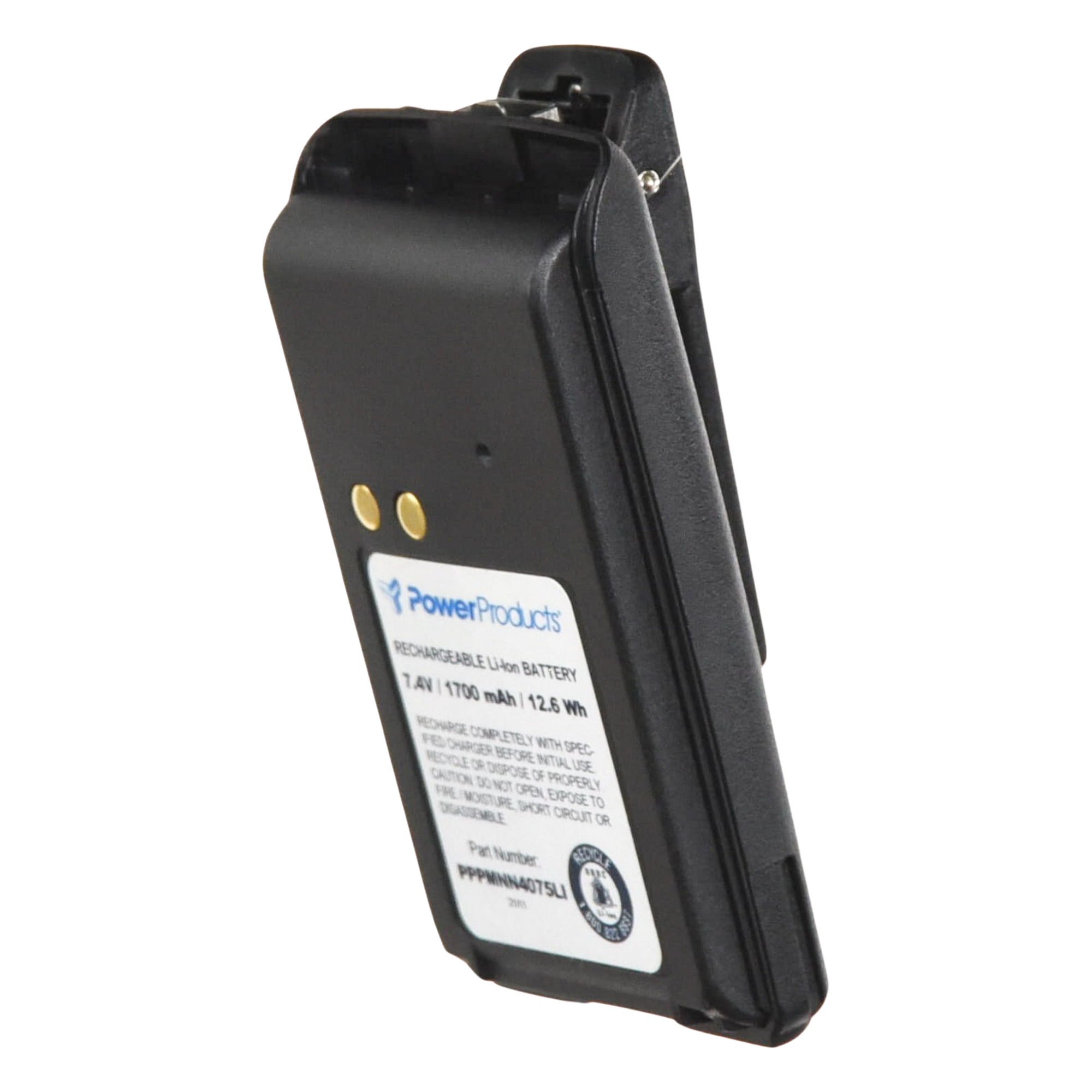 Batería de Li-Ion / 7.4 V / 1700 mAh / Radios Motorola Mag-One BR040 / Uso Industrial