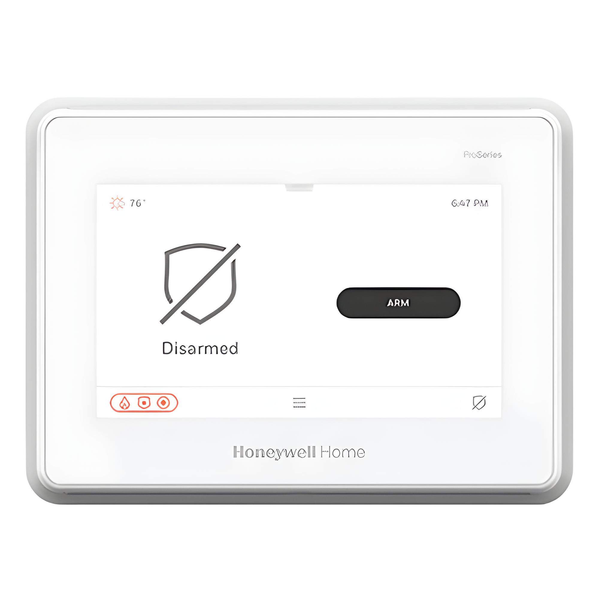 Panel de Control de Seguridad / Pantalla Táctil 7 Pulgadas 1024×600 / 127 Zonas Inalámbricas / Sirena 85 dB / Wi-Fi y LTE / AES-128 — HONEYWELL HOME RESIDEO · SKU PROA7FA