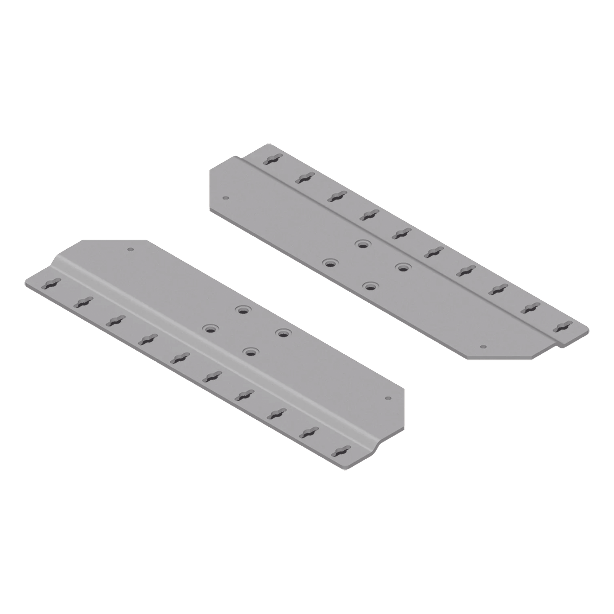 Soporte de Montaje en Pared / Aluminio / RAL 7035 / Espesor 2.5 mm / Sin Perforación de Gabinete — HOFFMAN · SKU EMB1