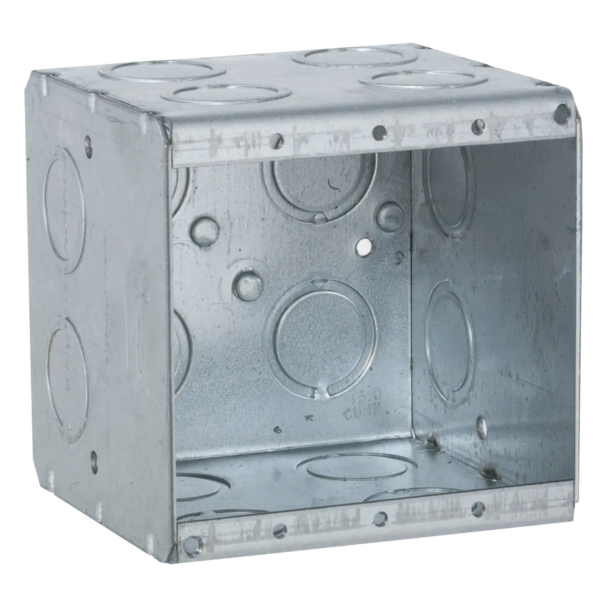Caja Multigang / 2 Gangs / 3.5 in Profundidad / 16 Entradas 1/2-3/4 in / 45 in³ / UL Listed — RACO · SKU HUB-696
