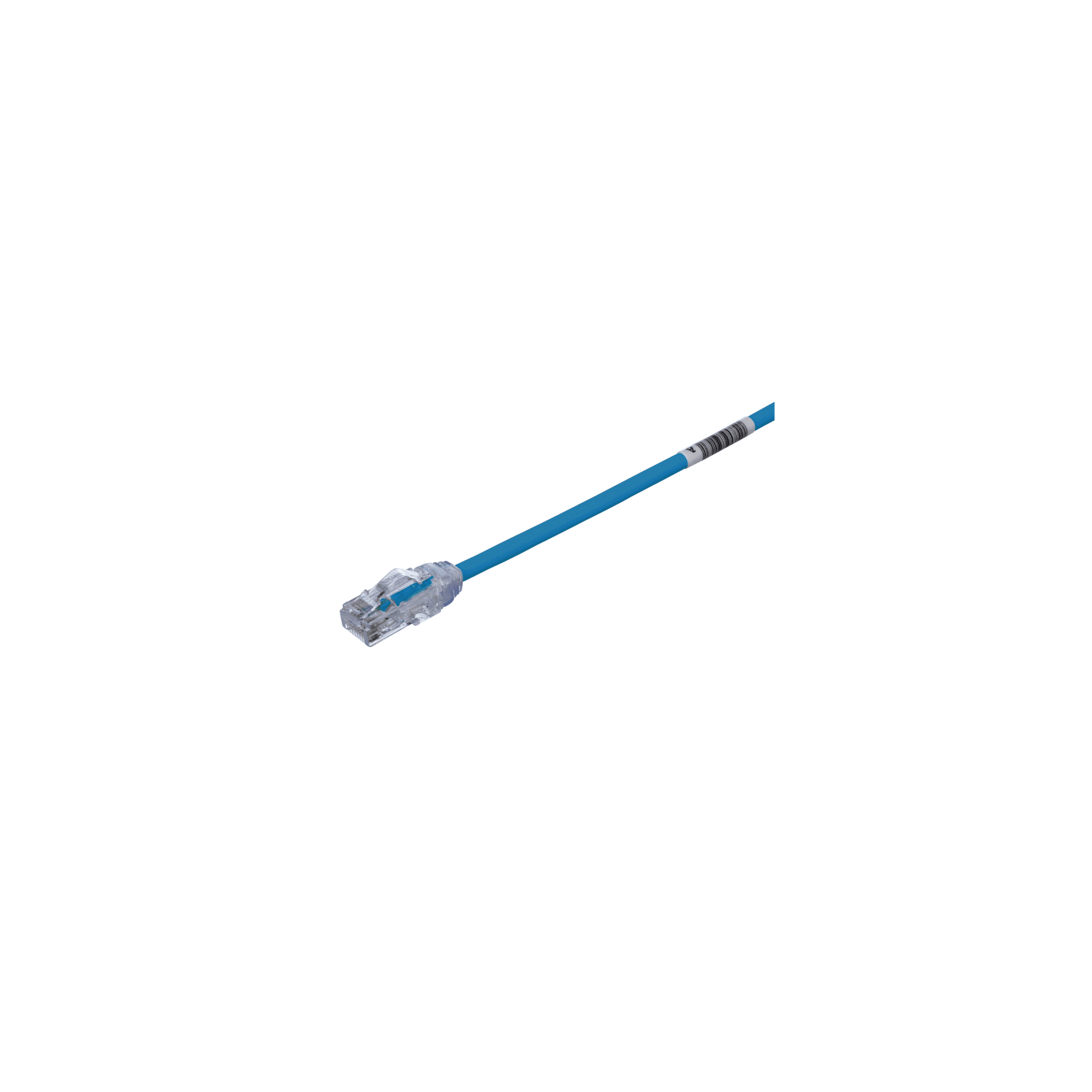 Cable de Parcheo UTP Cat6A, CM/LSZH, Diámetro Reducido (28AWG), Color Azul, 15 Metros (49.21 Pies).