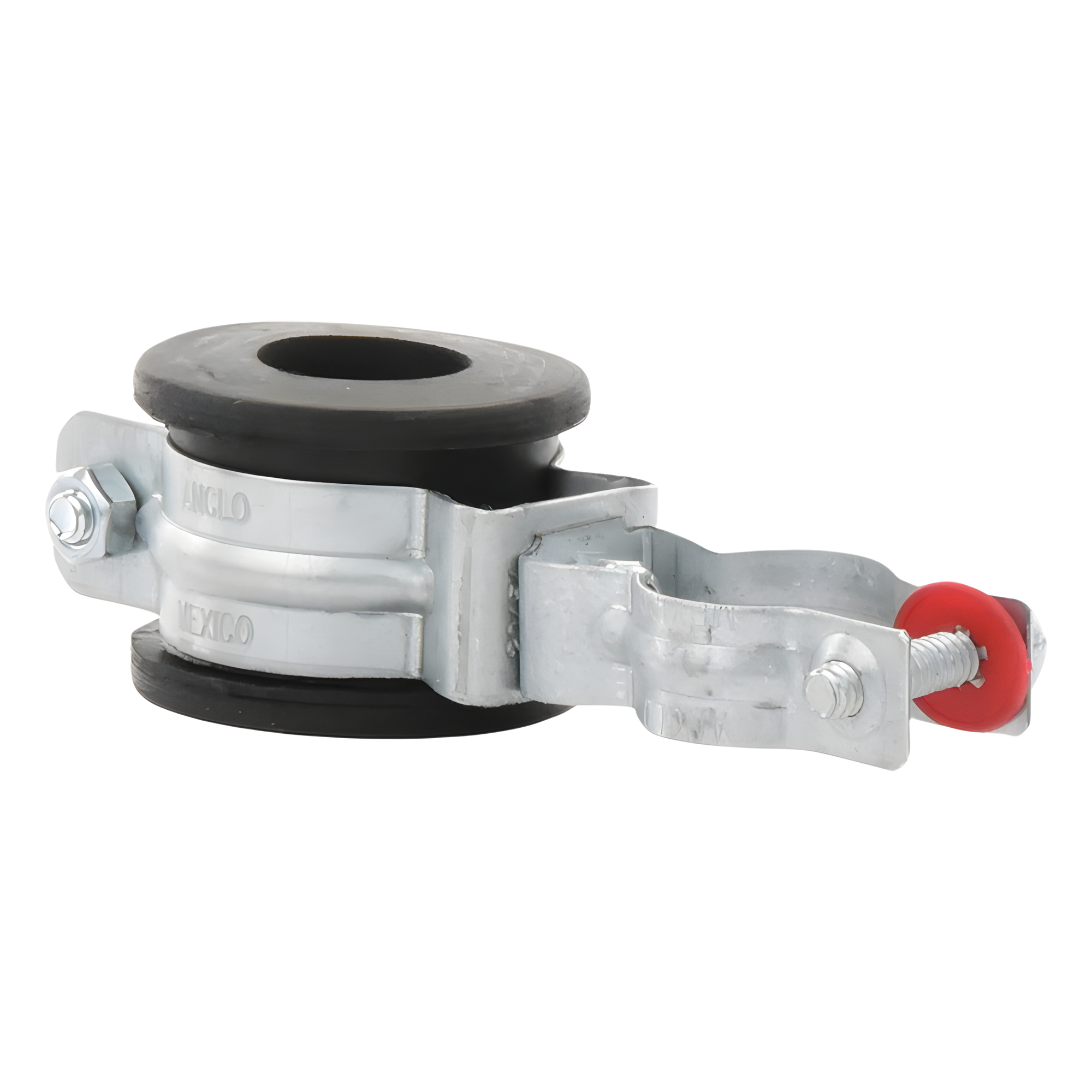 Aislador para Bajada de Cable / Separación 4-5 cm / Calibre 250 kcm / Cuerpo Galvanizado / Neopreno / 1.5 m entre Aisladores
