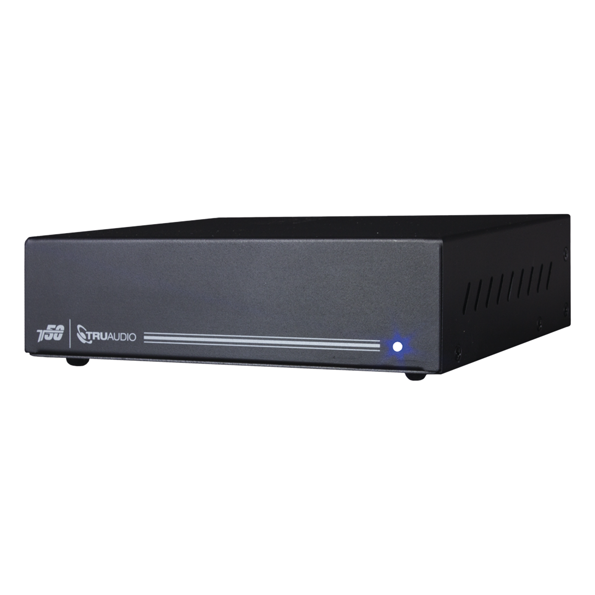 Amplificador de Potencia Clase D / 2 Canales / 50W a 8Ω / Salida Subwoofer / Control IR con Aprendizaje / 110V-220V / Montaje en Pared — TRUAUDIO · SKU T50
