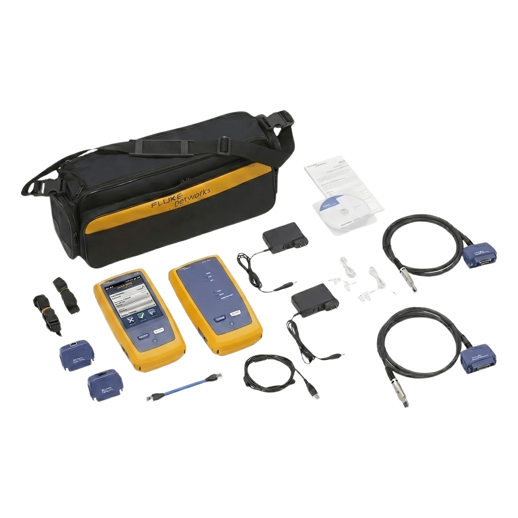 Certificador de Cable de Cobre / Cat3 a Cat6A / 500 MHz / WiFi / Pantalla 5.7" (14.48 cm) / Adaptadores Cat6A Incluidos — FLUKE NETWORKS · SKU DSX-602-PROINT