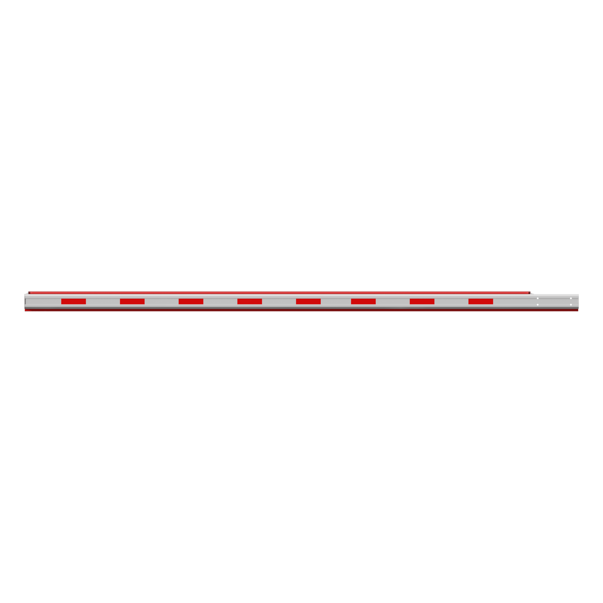 Brazo Recto para Barrera de Acceso / Aluminio Octogonal / 4 m (13.1 ft) / Iluminación LED Rojo-Verde / Perfil 120 x 50 mm — HIKVISION · SKU 307500812