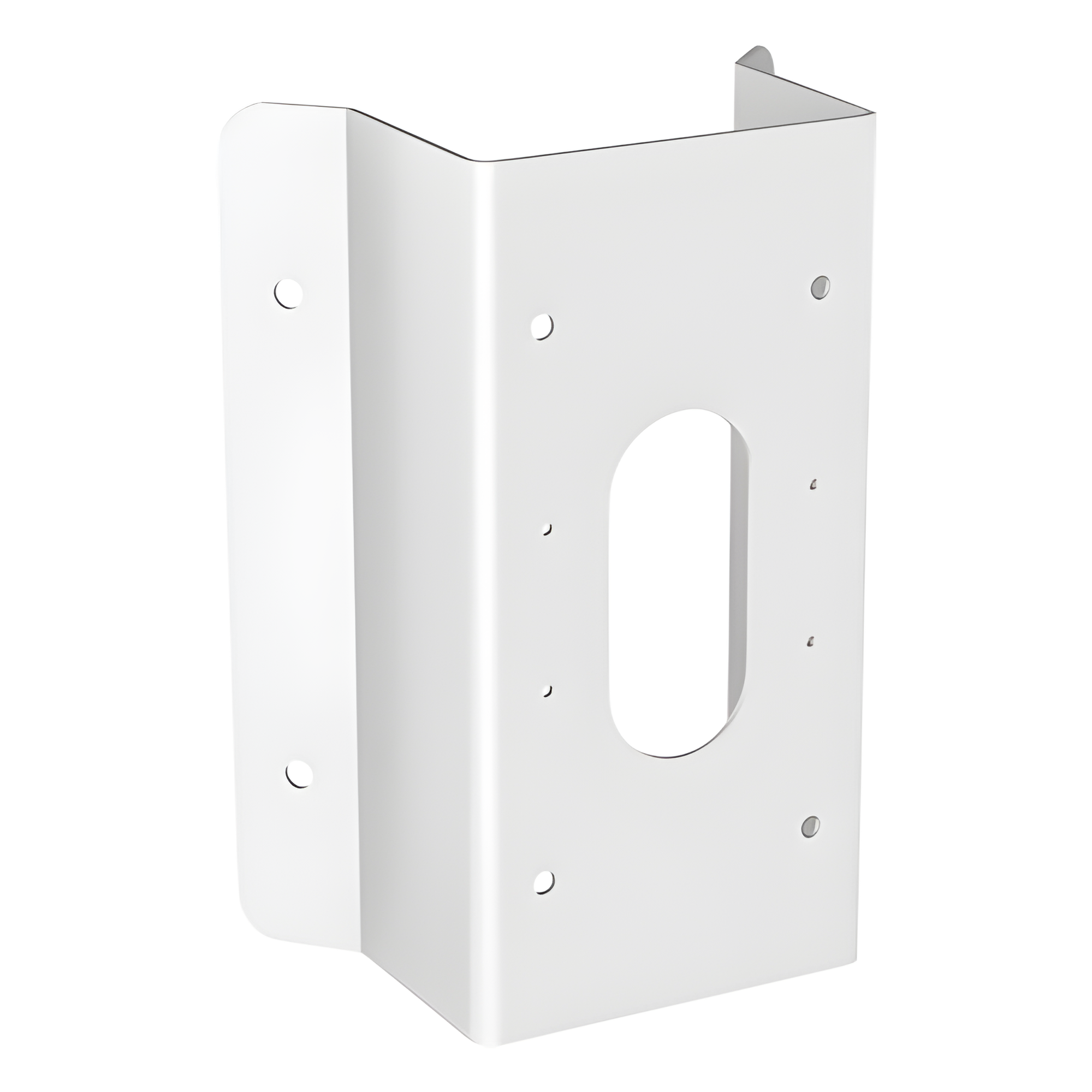 Soporte de Esquina para Cámaras Domo y Bala / Acero Inoxidable / 250 x 126 x 105 mm / 2.2 kg / Color Blanco — HIKVISION · SKU DS-1476ZJ-SUS