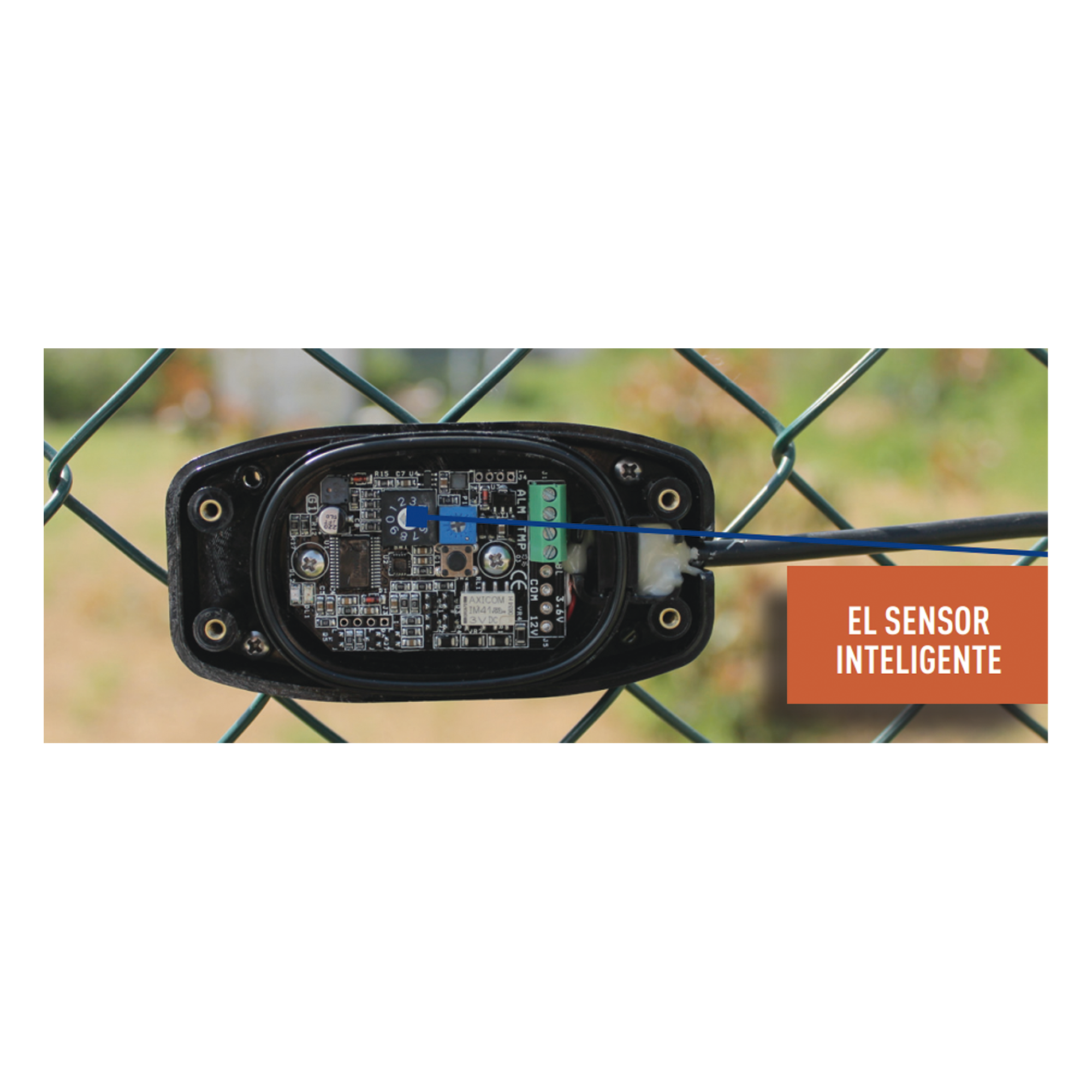 Sensor Inteligente Universal / Anti-trepa de intrusos / Para muros, mallas ciclonicas, rejas, paredes, andamios, vidrio, cristales, etc / Sin falsas alarmas /Protección de 5 metros de diámetro / Integración con cualquier panel de alar