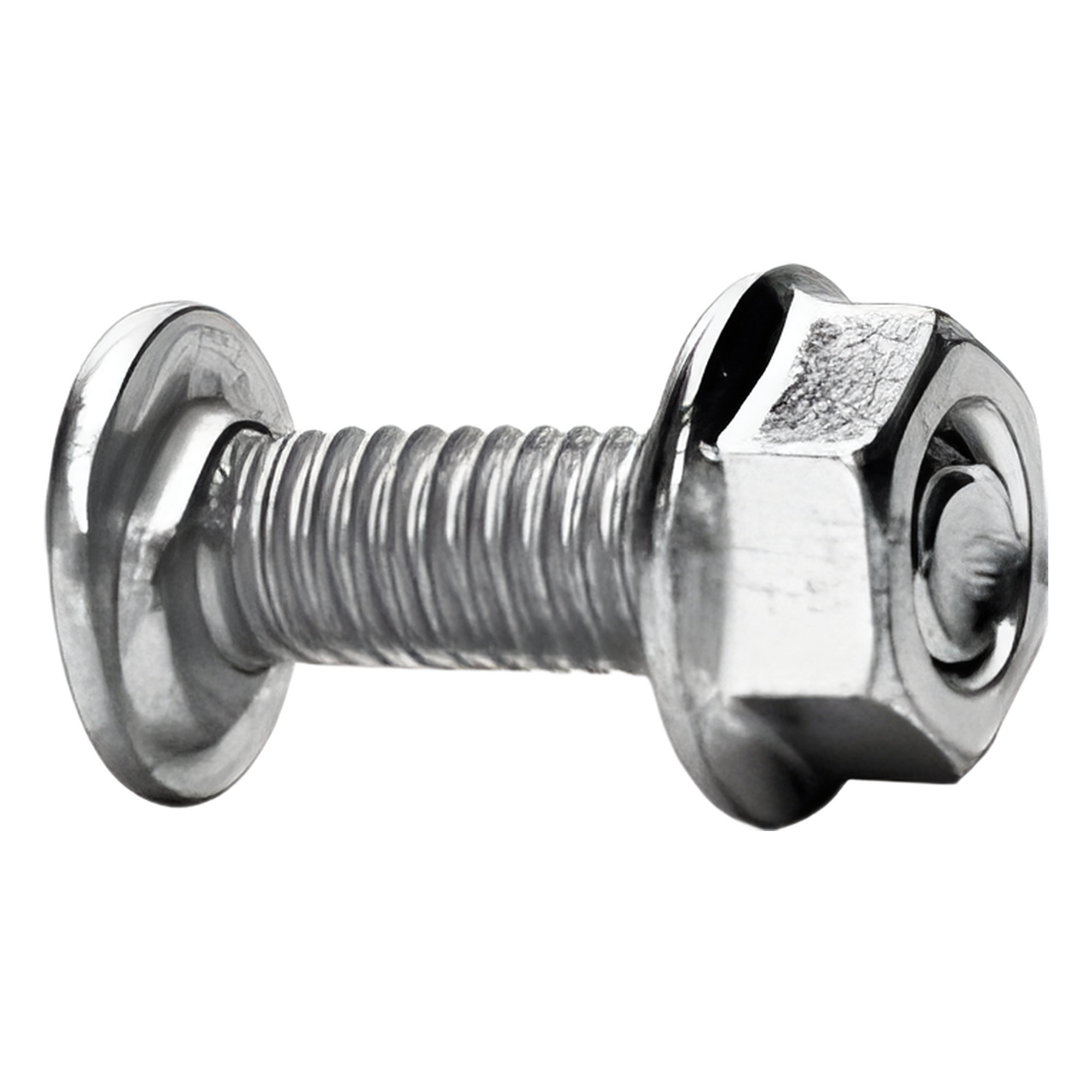 Tornillo Métrico con Tuerca / Acero al Carbono 6 mm / Largo 20 mm / Acabado Electrozincado 15-20 µm / Uso Interior — CHAROFIL · SKU MG-66-403EZ