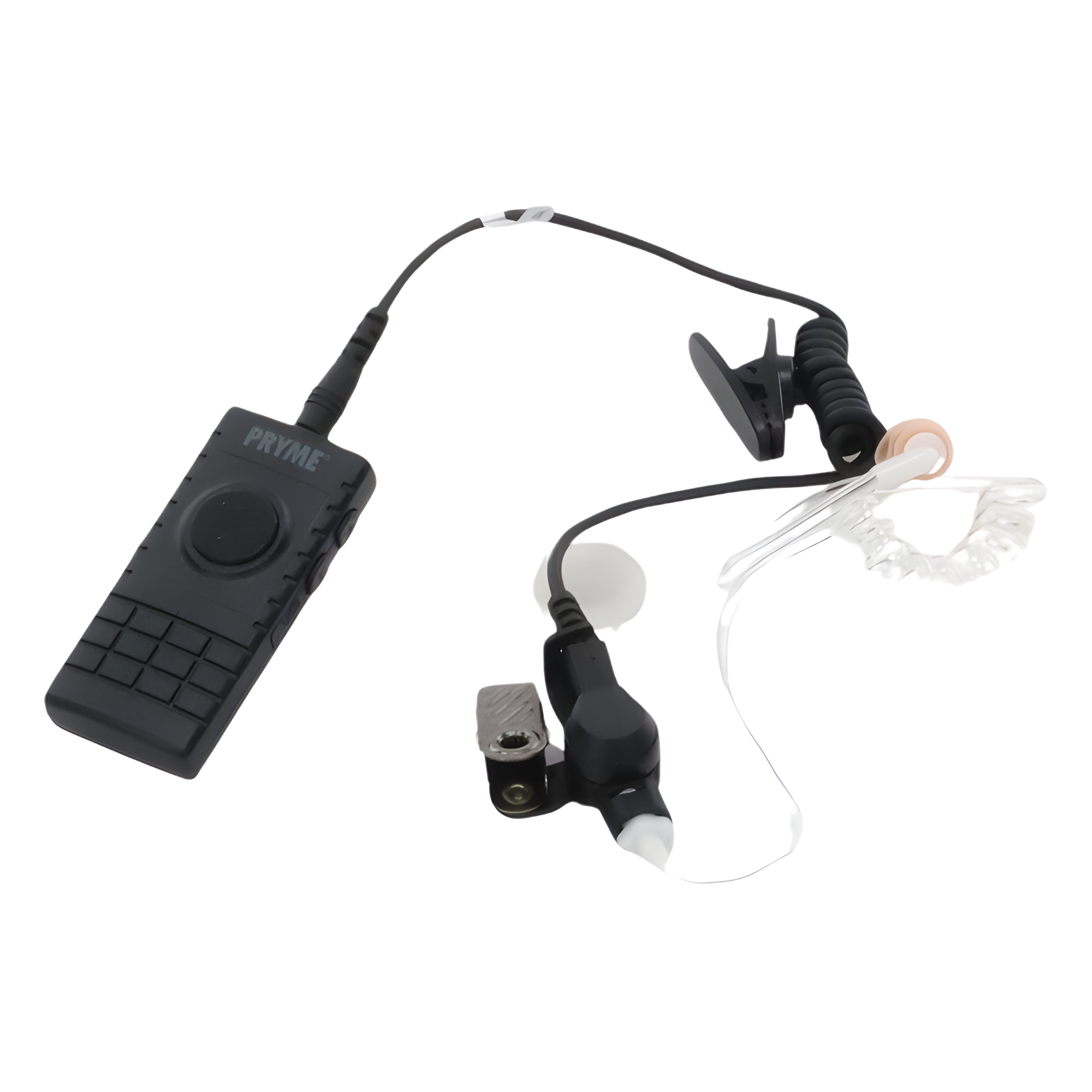 Kit Micrófono Solapa Inalámbrico Bluetooth / PTT Integrado / Tubo Acústico / Conexión Dual / Clip 360°