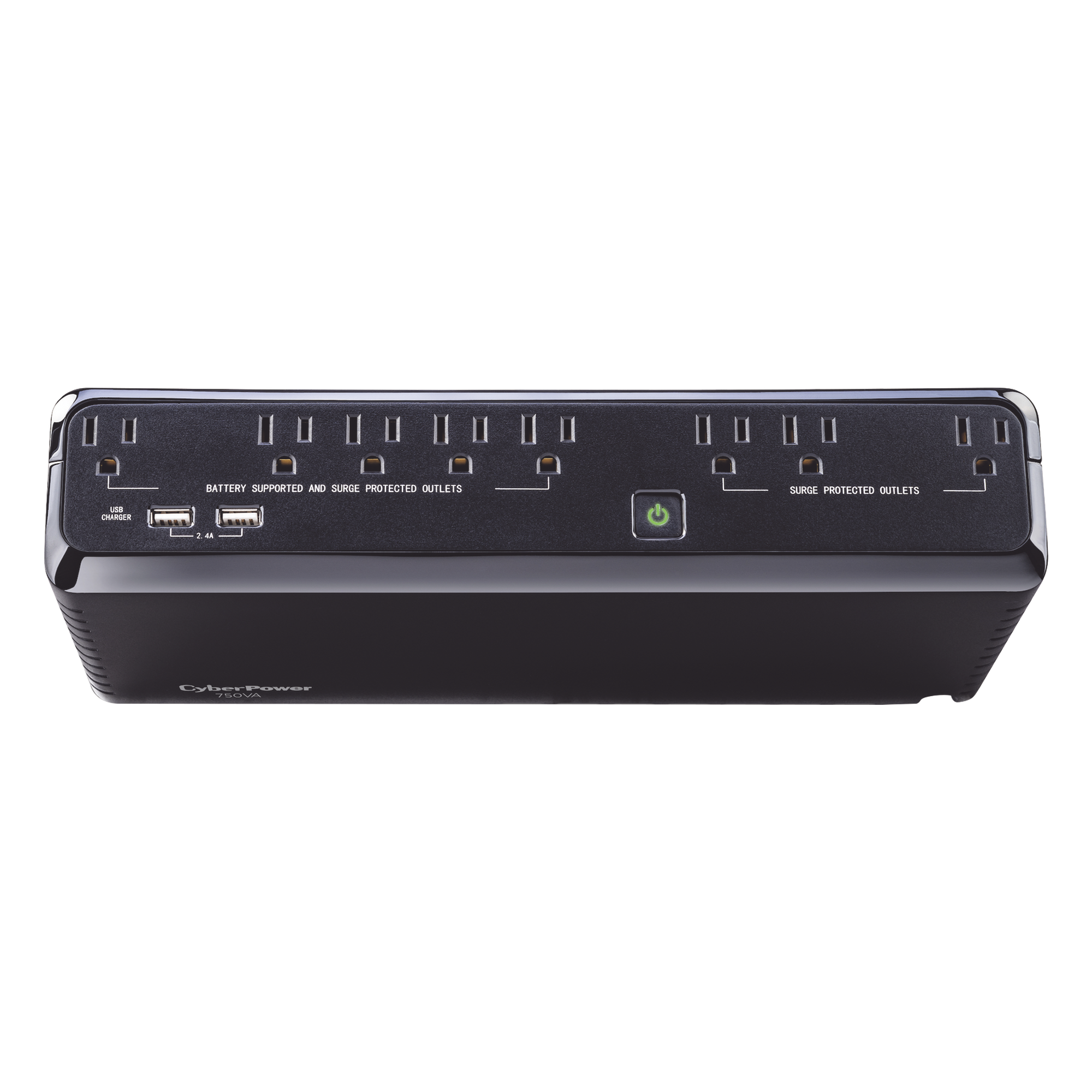 UPS de Escritorio / 750 VA / 375 W / Topología Standby / 8 Tomas NEMA 5-15R / Supresión 890 J / USB 2.4 A