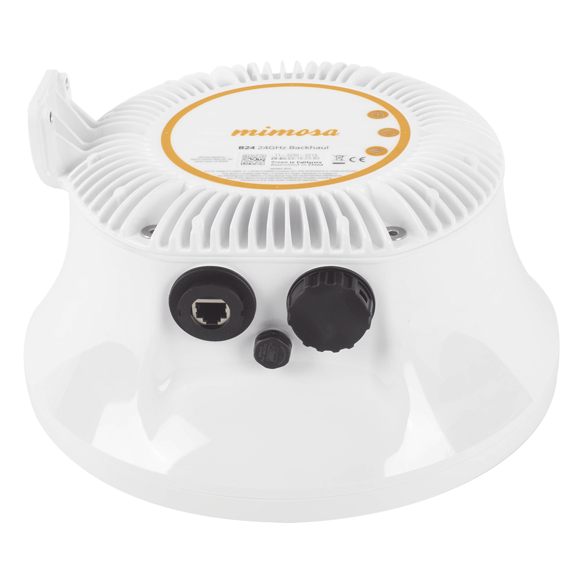 Radio Backhaul PTP en frecuencia 24 GHz, MIMO 4X4:4, 1.5 Gbps, Antena integrada 33 dBi, IP67, Puerto SFP, Adaptación automática al entorno, Sin interferencia  