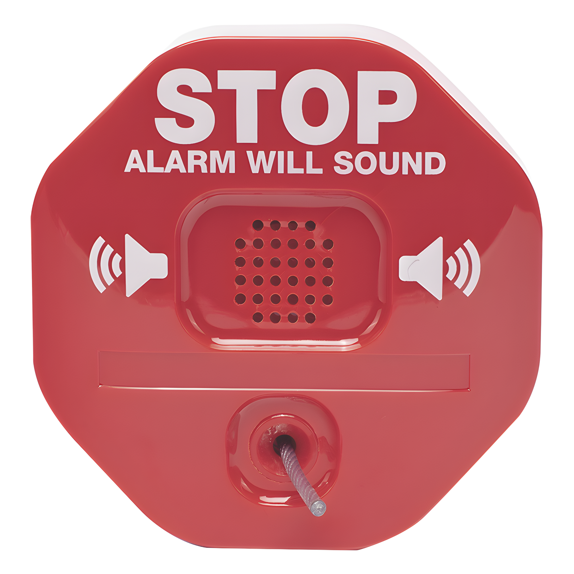 Alarma de Extintor Inalámbrica / Sirena 95/105 dB / Señal Visual Disuasoria / Alimentación 9V o 12-24V DC / Transmisión Inalámbrica a Receptor — STI · SKU STI-6200WIR
