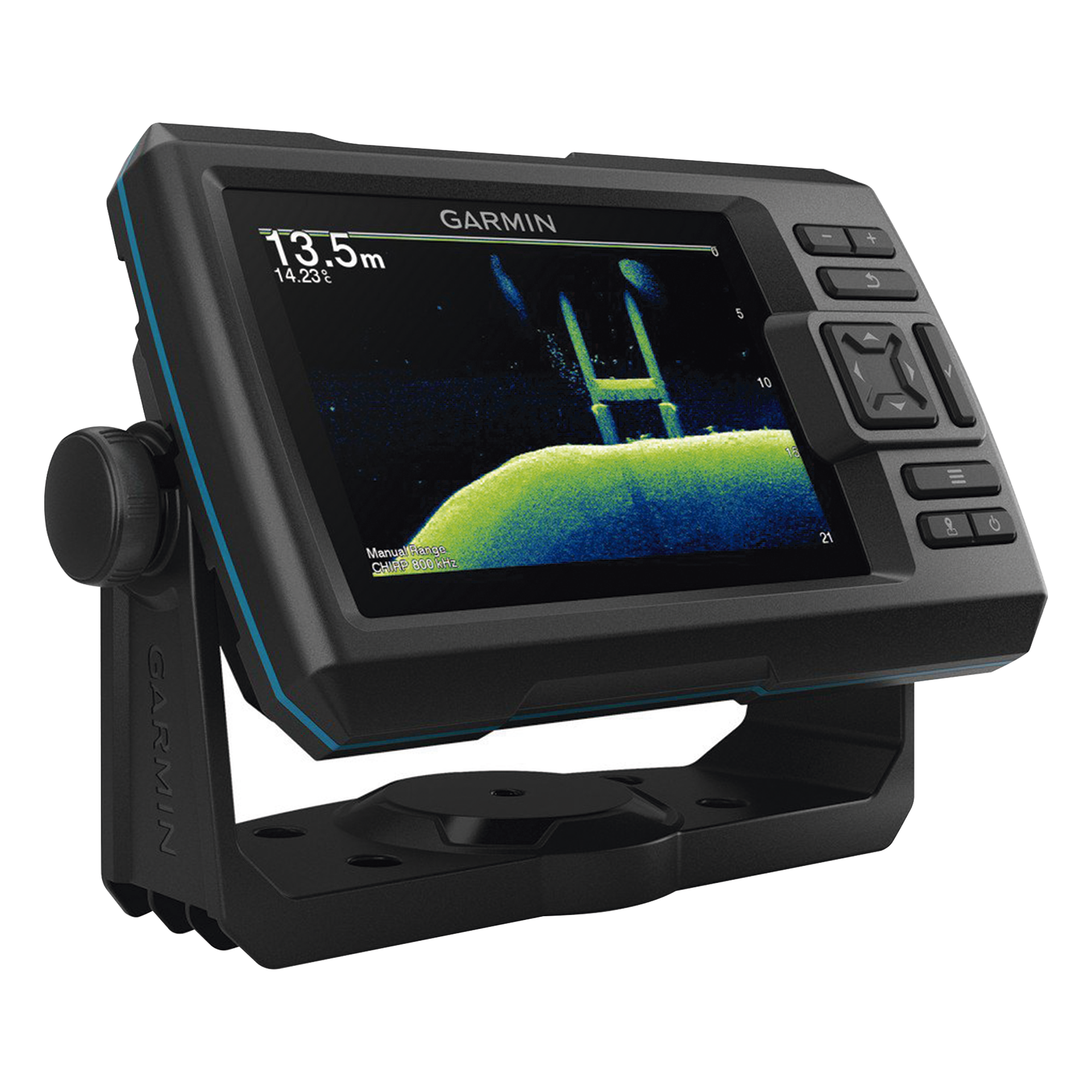 Ecosonda GPS / Pantalla WVGA 5.0" / Resolución 800x480 / GPS WAAS / CHIRP Dual 50/77/200 kHz / ClearVü / 500 W RMS / IPX7