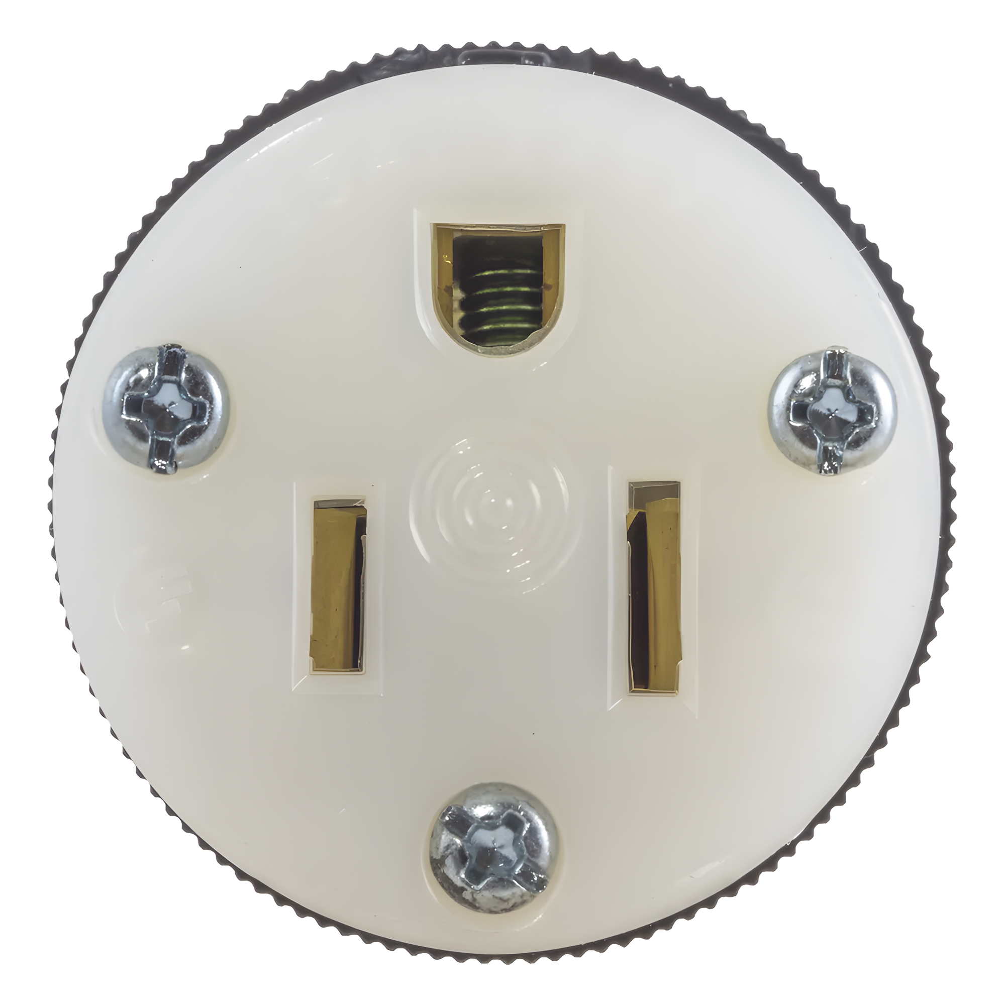 Conector Entrada Recta/ 15A 125V/ 2 Polos 3 Hilos/ Nema 5-15R/ Grado Industrial- Comercial.