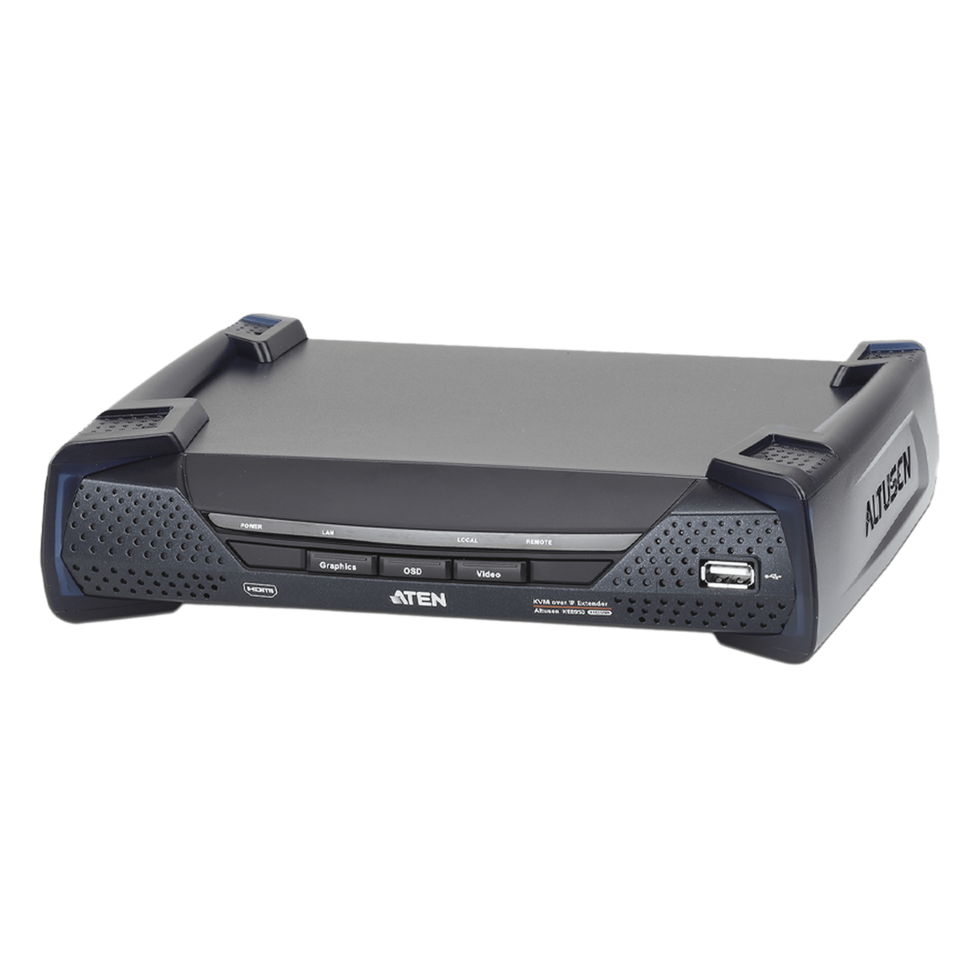 Extensor KVM sobre IP / 4K UHD 60Hz / HDMI 2.0 HDR / SFP Fibra Óptica / USB 2.0 / 2.95 x 6.30 x 1.18 pulgadas — ATEN · SKU KE8950R