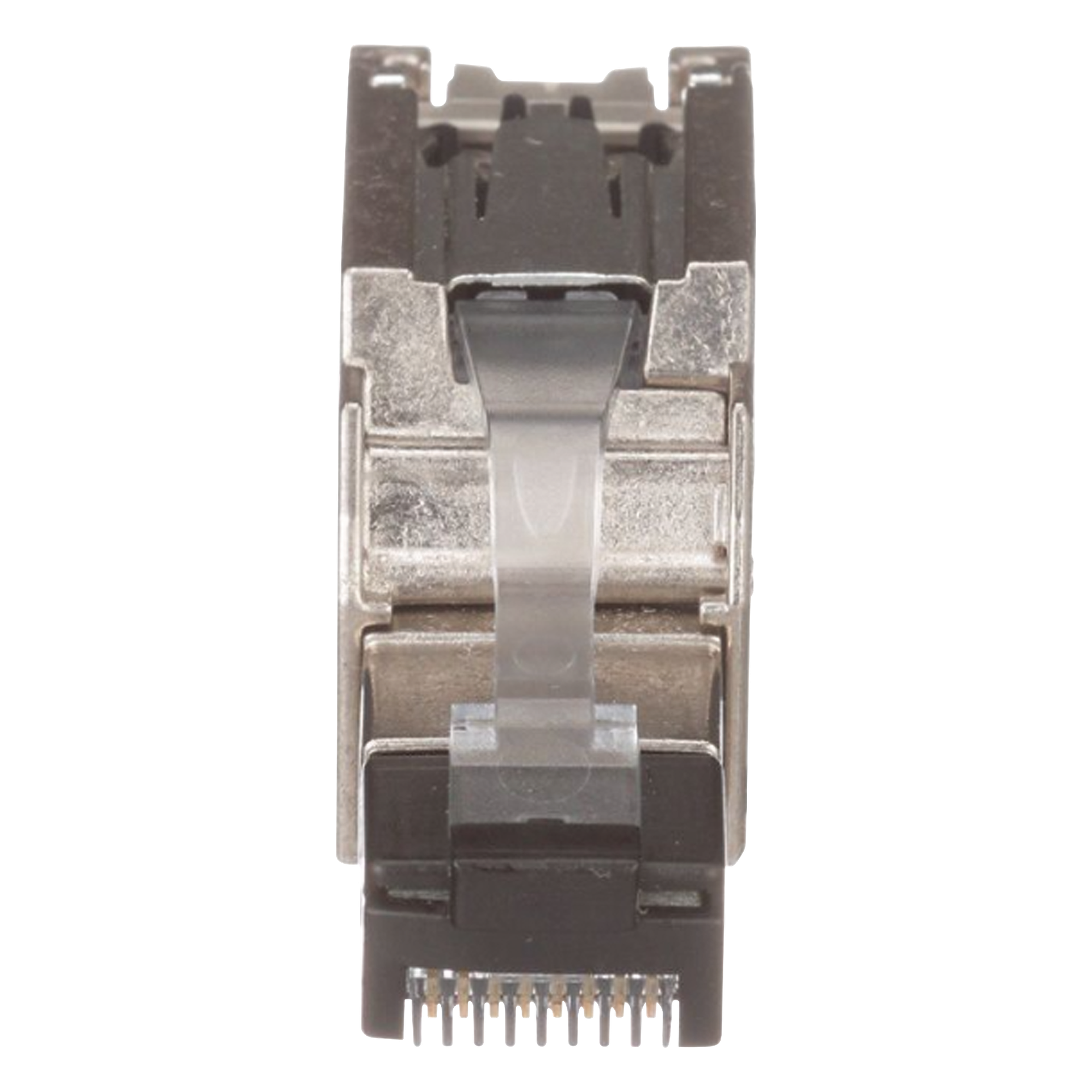 Plug RJ45 Blindado, Instalación Recta, Terminación en Campo Certificable, Compatible con Cat5e, Cat6 y Cat6A, Color Plata
