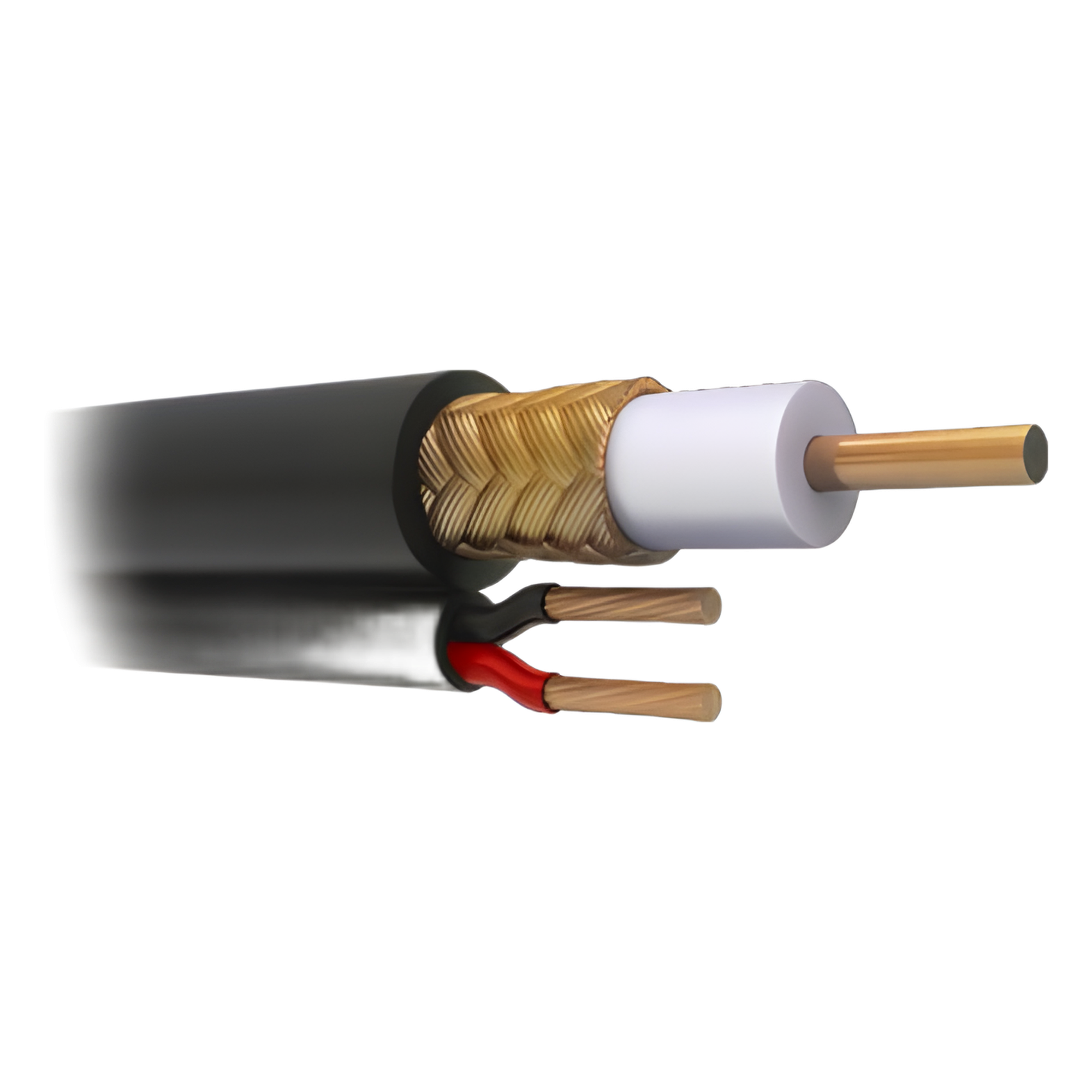 Cable Coaxial Siamés RG59 / 305 m (1000 ft) / Malla Cobre 96% / SFS HD / Intemperie — VIAKON · SKU RG-59-V/1000