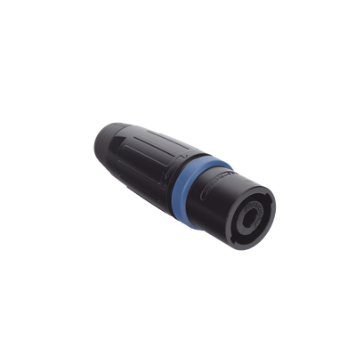 Speakon Conector de cable macho de 4 polos, carcasa negra, cable AWG10,  30A