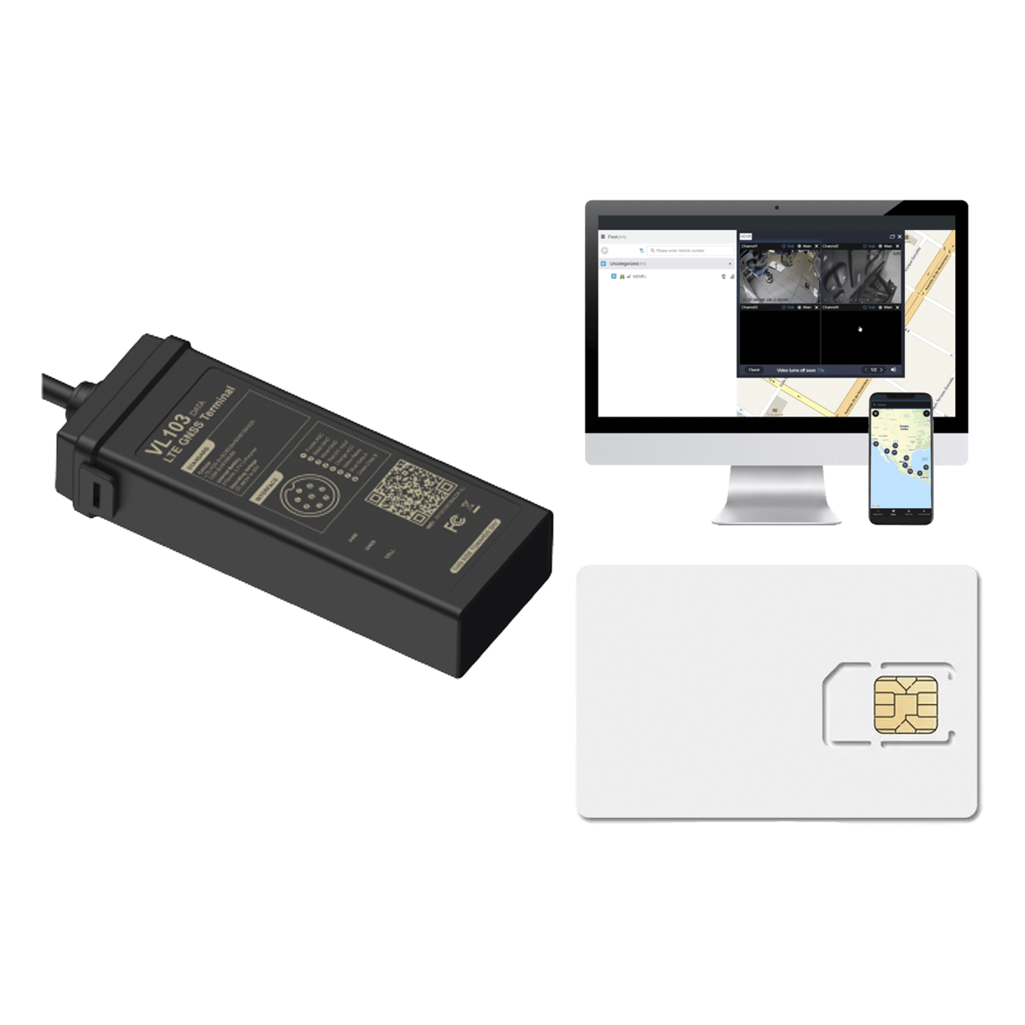 KIT GPS / Localizador para Vehiculos / 4G LTE CAT1 con Fallback a 2G/ Apagado y encendido remoto / Sistema de protección de baterias / IP66 / Incluye: EPCOMGPSCODE y SIM500MB2Y