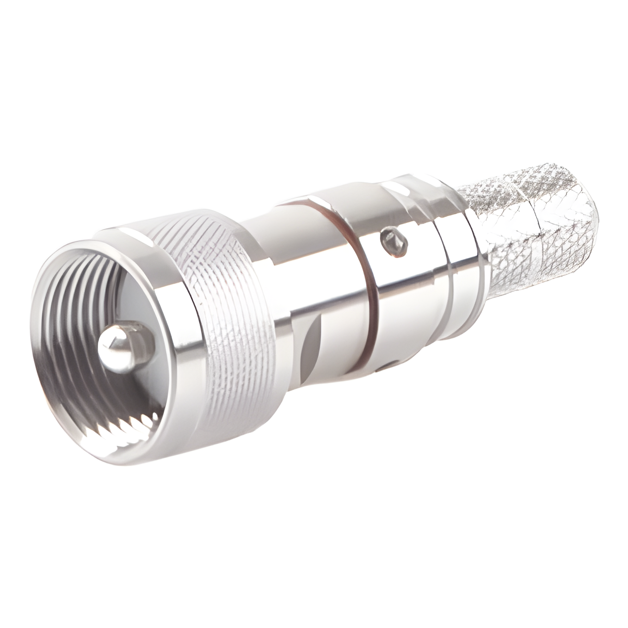 Conector UHF Macho / Plegable / Pin Cautivo / DC ~ 3 GHz / 50 Ω / Para RG-8, LMR400