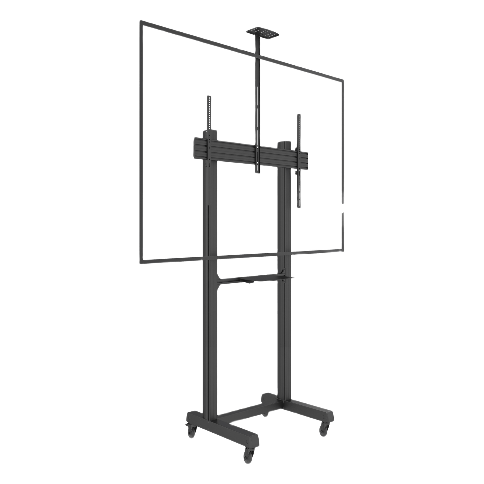 Soporte de Piso Móvil para Pantalla / 65 a 100 in / VESA 100x100 a 1000x600 / Carga 120 kg / Aluminio y Acero — EPCOM INDUSTRIAL · SKU EMFS1B1