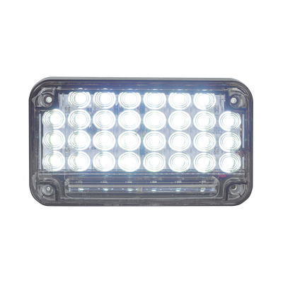 Luz de Advertencia de 7X4", Color Claro, Con Luz de Trabajo, Ideal para Ambulancias
