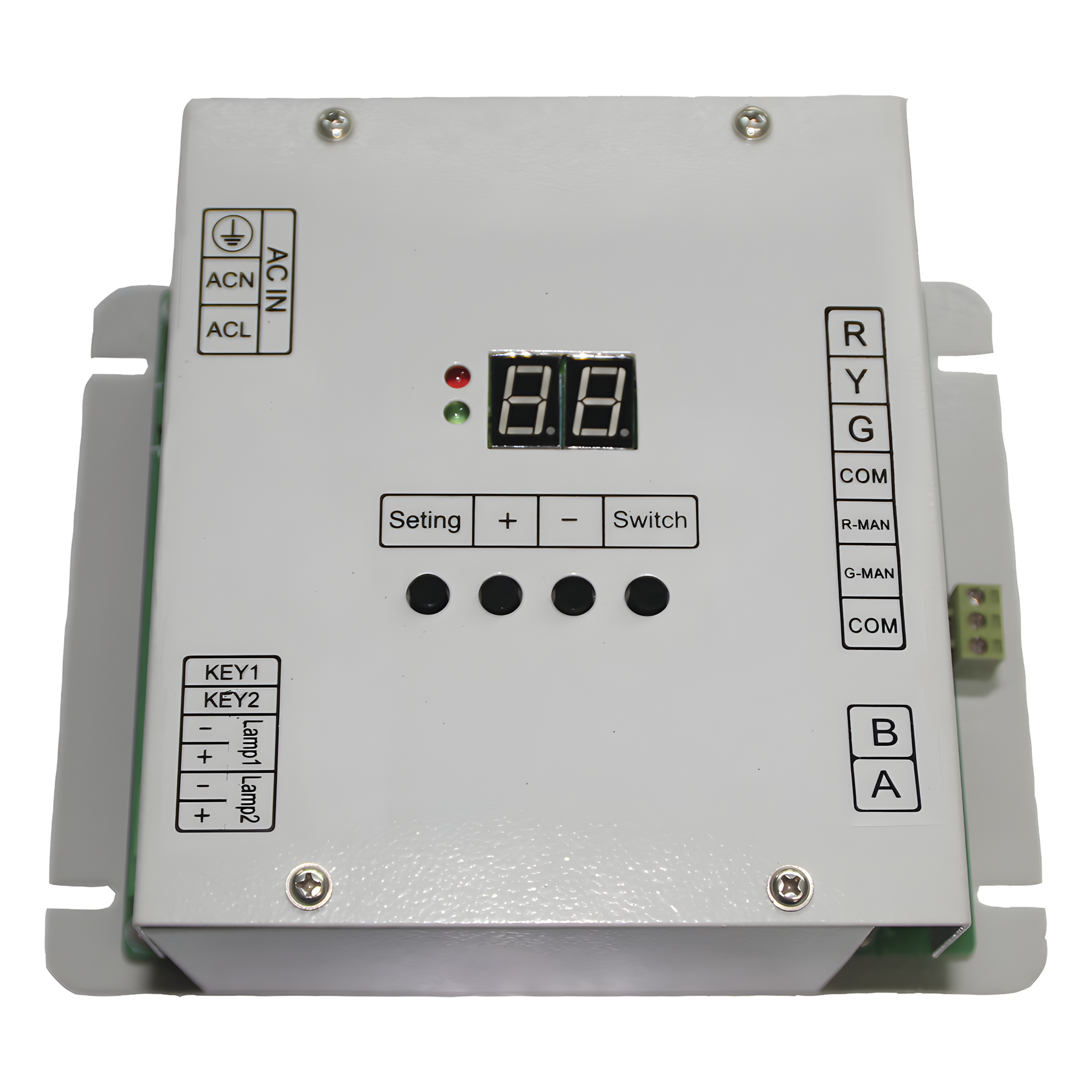 Controlador de Tráfico Peatonal / 5 Salidas / 110 VCA / Gabinete con Montaje / Integración Alarma Acústica — ACCESSPRO · SKU PROPEDPASS